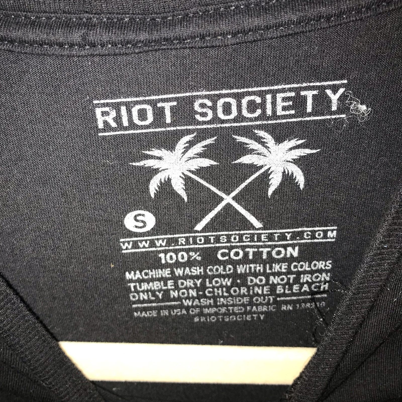 Riot Society RIOT SOCIETY T-Shirt Men's S Black Short Sleeved Size US S / EU 44-46 / 1 - 4 Thumbnail