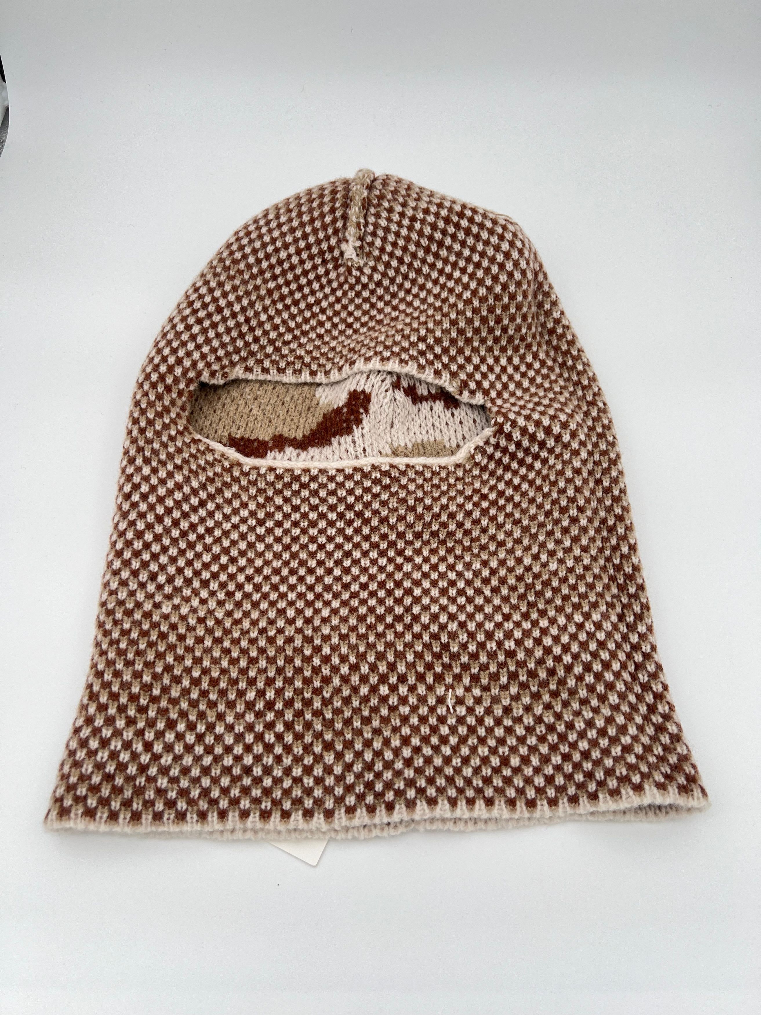 Aime Leon Dore SAMPLE* ALD Camo Knit Balaclava Tan Size ONE SIZE - 5 Thumbnail