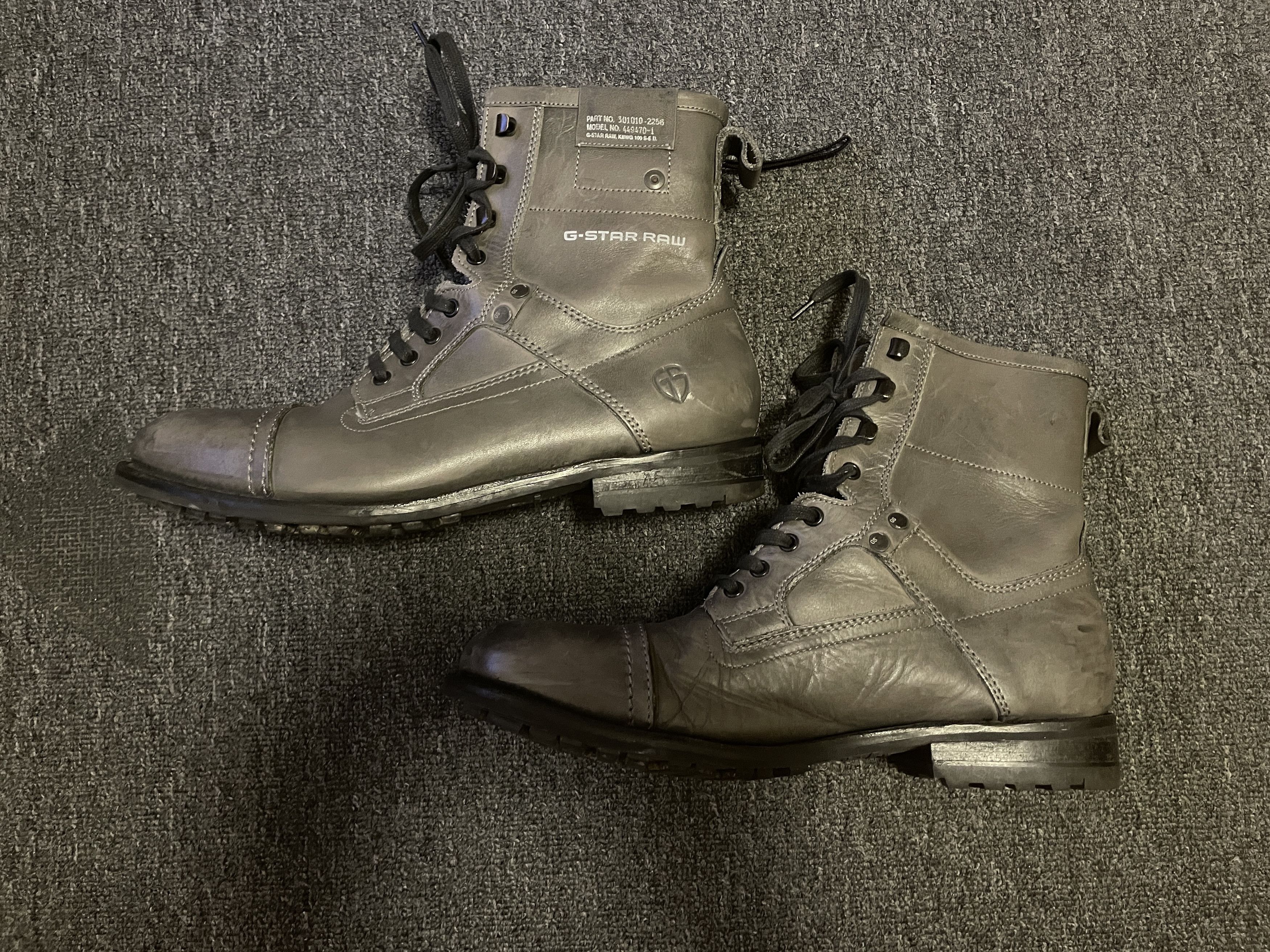 G-Star G Star Raw men's gray boots size 12/45 Size US 12 / EU 45 - 7 Thumbnail
