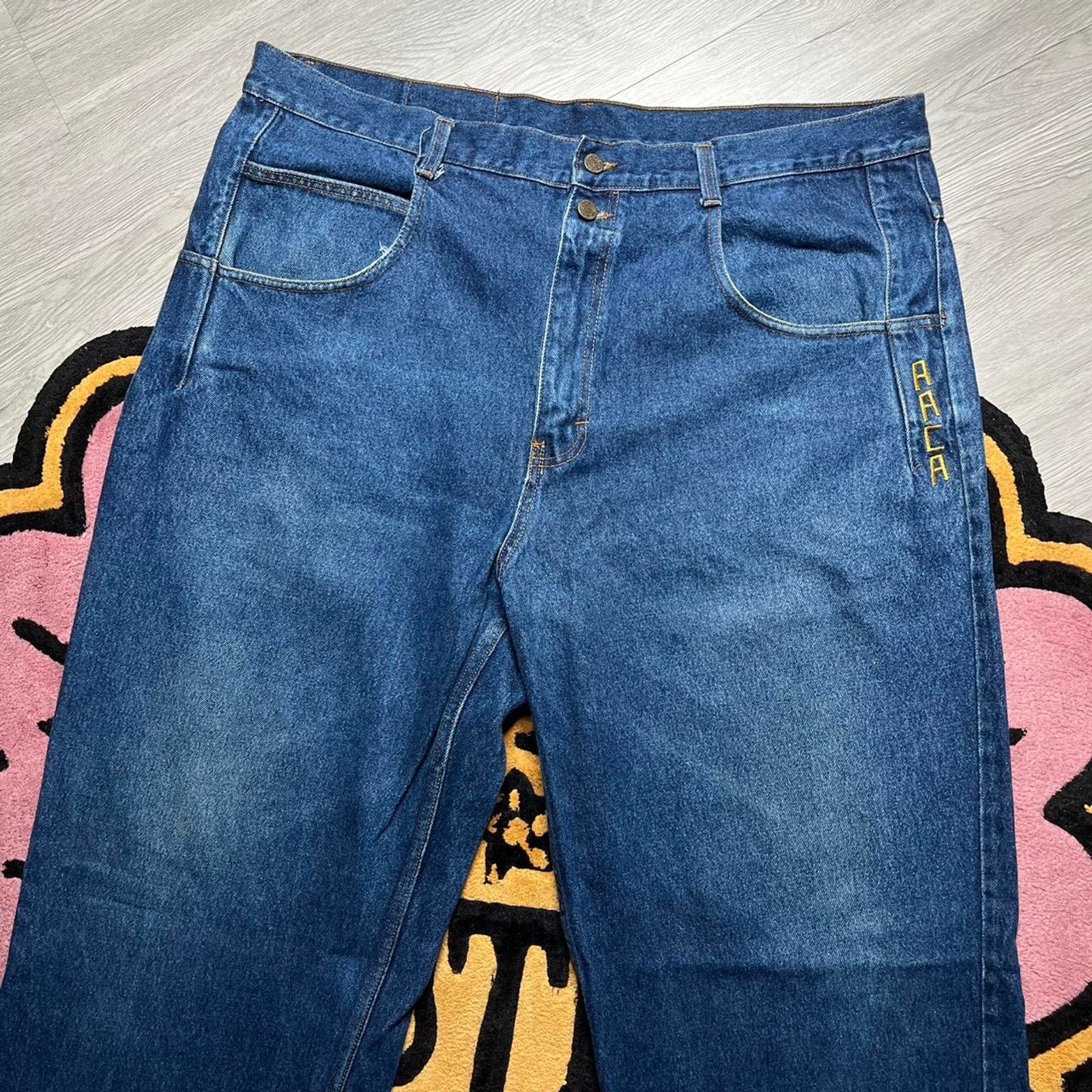 NCAA × Vintage Vintage 90’s African American College Alliance Denim Jeans Size US 42 / EU 58 - 2 Thumbnail