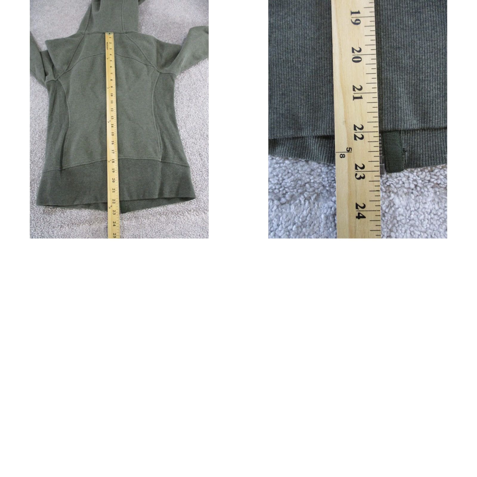 Lululemon Lululemon Scuba Hoodie Womens XS Green Fleece Activewear Full Zip Mock Neck Solid Pattern Hoodie Size XS / US 0-2 / IT 36-38 - 8 Thumbnail