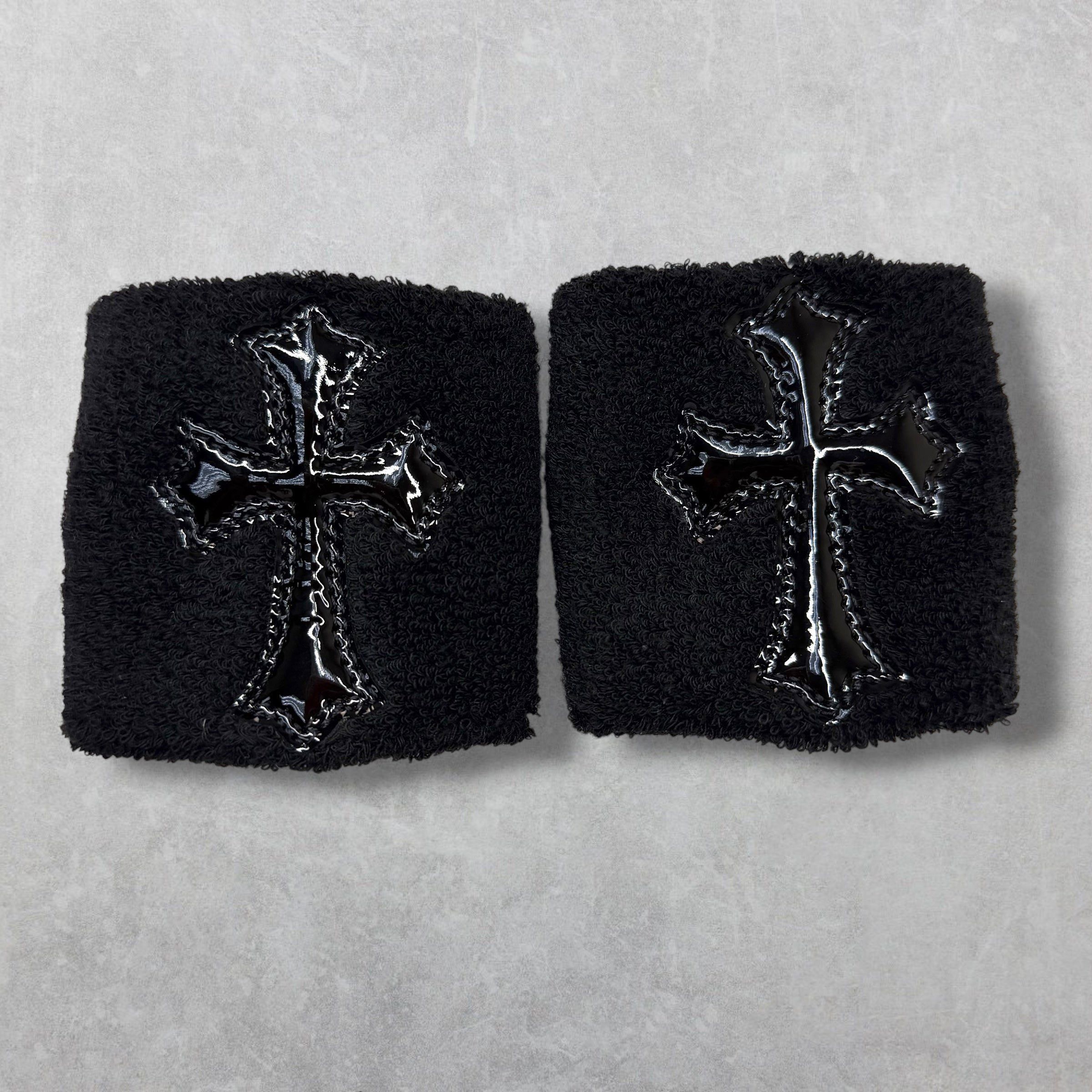 Chrome Hearts Chrome Hearts Black Patent Cross Sweatbands Size ONE SIZE - 1 Thumbnail