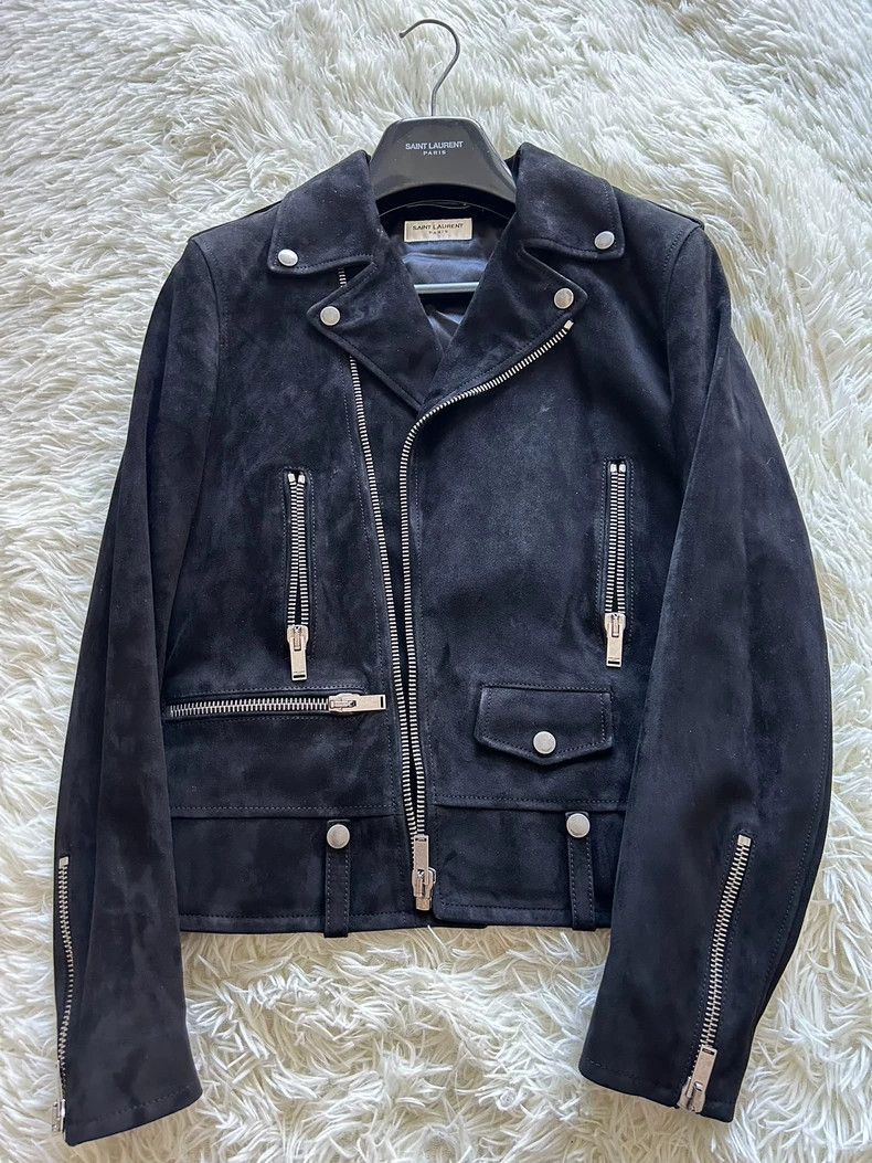 Saint Laurent Paris Saint Laurent Paris 17fw suede jacket-2506 Size US S / EU 44-46 / 1 - 1 Thumbnail