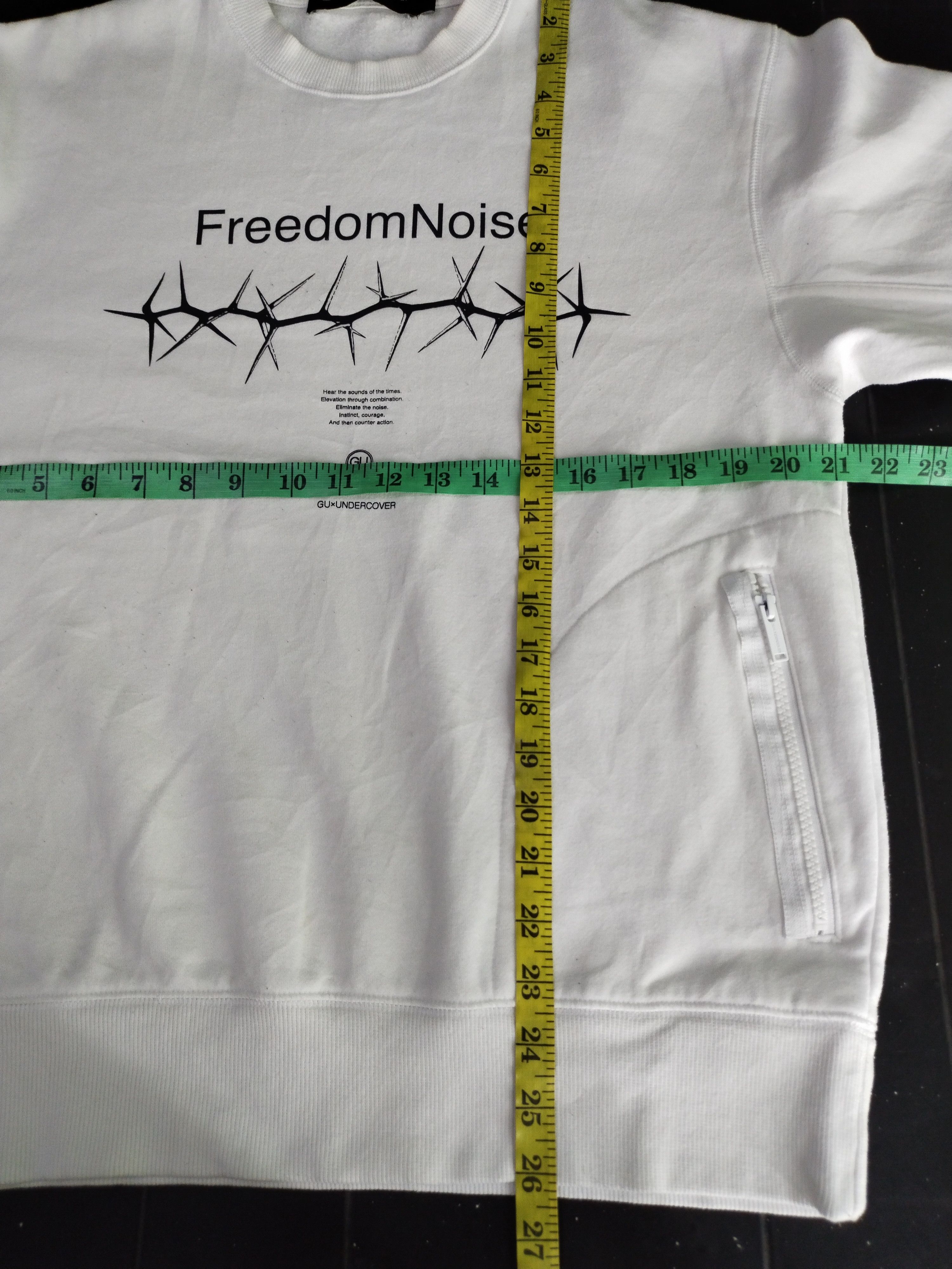 GU × Undercover GU x Undercover FreedomNoise White Sweatshirt Size US M / EU 48-50 / 2 - 11 Thumbnail