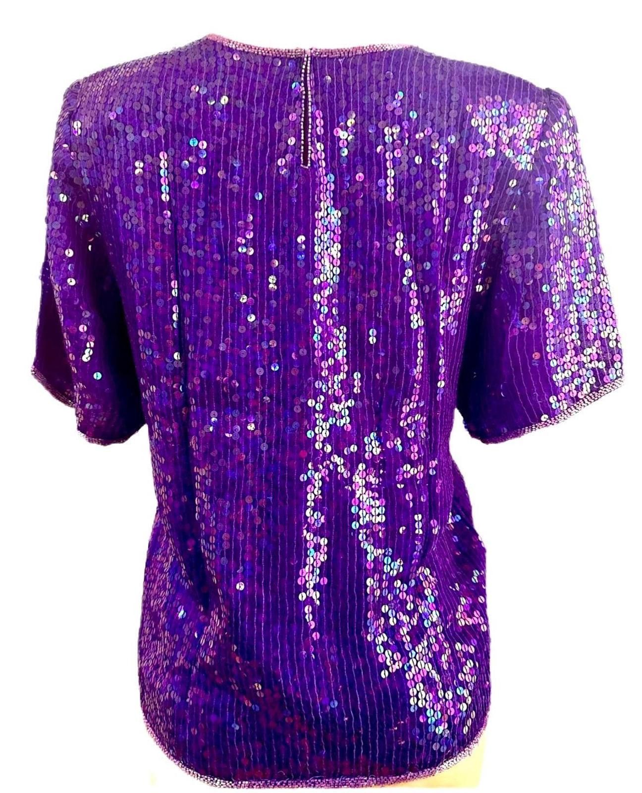 Other Sequin Top Purple size 8 Size M / US 6-8 / IT 42-44 - 2 Thumbnail