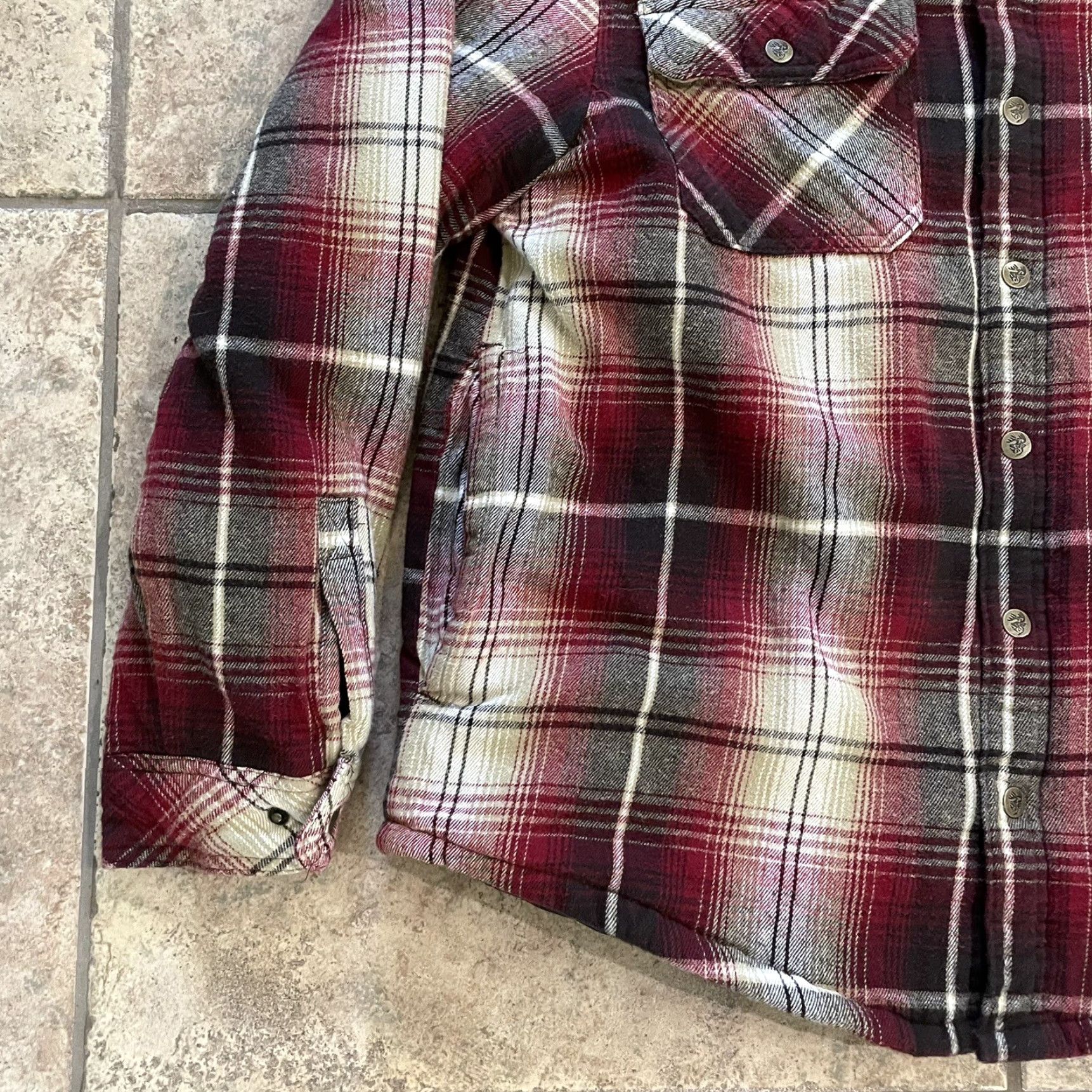 Vintage Legendary Outfitters Hoodie Mens Size L plaid quilt lined flannel Size US L / EU 52-54 / 3 - 3 Thumbnail