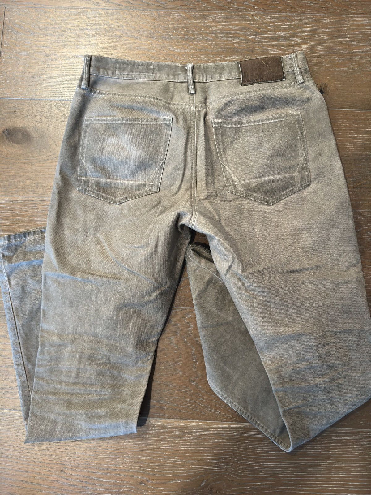 Allsaints 2 Allsaints Denim Pistol Jeans Pants Grey and Dark Green Size US 32 / EU 48 - 8 Thumbnail
