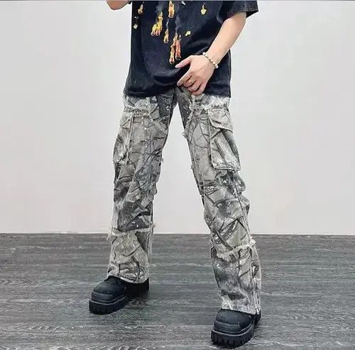 Japanese Brand × Jean Technical Camouflage Cargo Pant Size US 32 / EU 48 - 2 Thumbnail