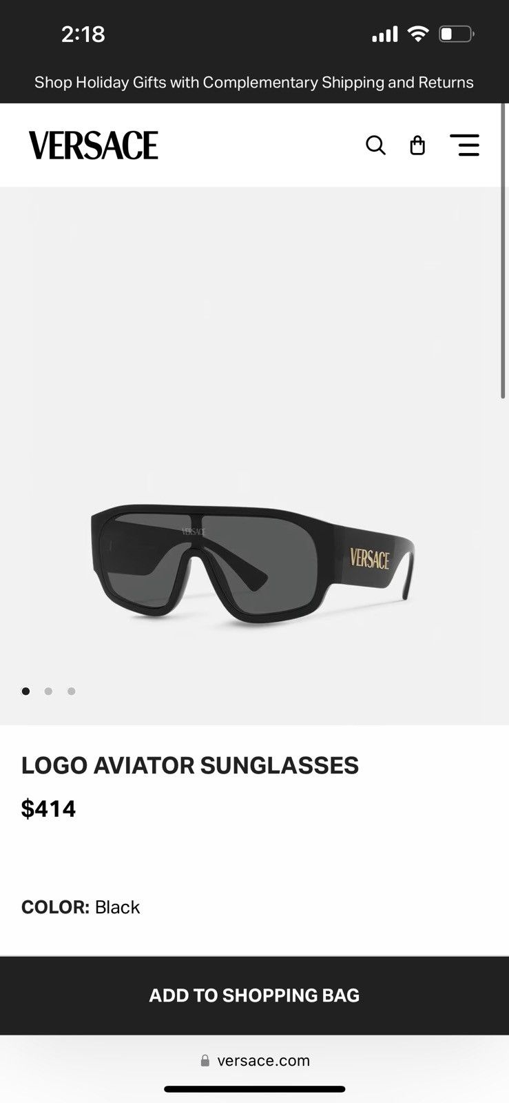 Versace Logo Aviator Sunglasses Grailed