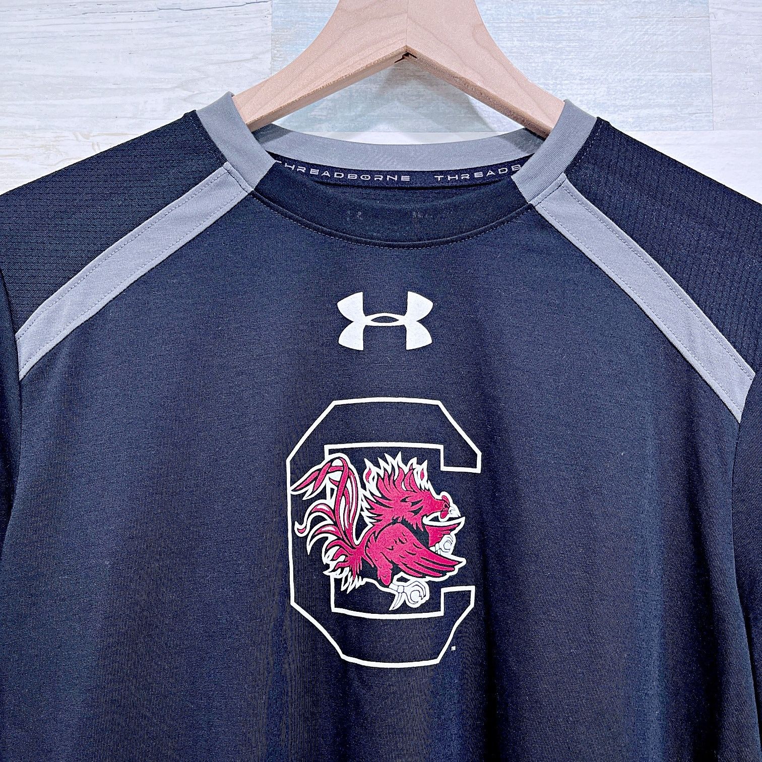Under Armour UA South Carolina Gamecocks Logo Tee Black Mens Small Size US S / EU 44-46 / 1 - 2 Thumbnail