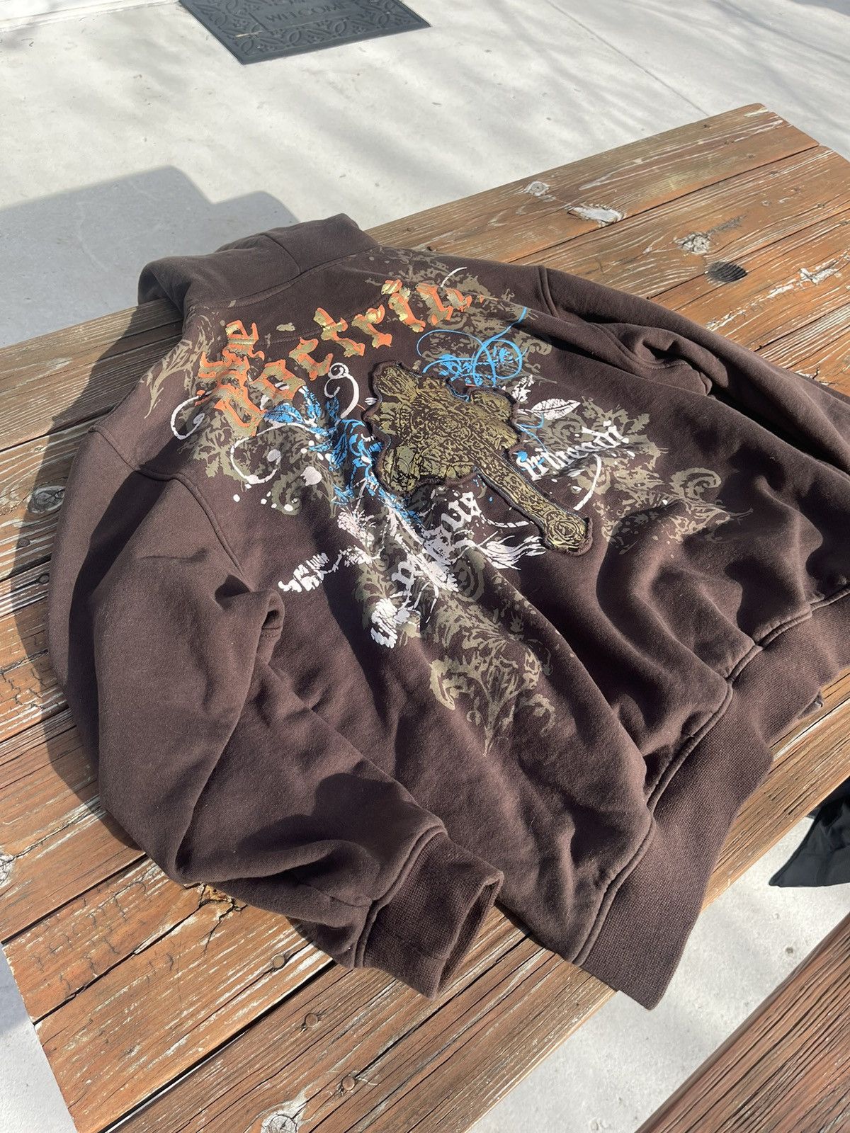 Black Label × Japanese Brand 2003 *RARE* Blac Label “alpha and omega” hoodie Size US XXL / EU 58 / 5 - 3 Thumbnail