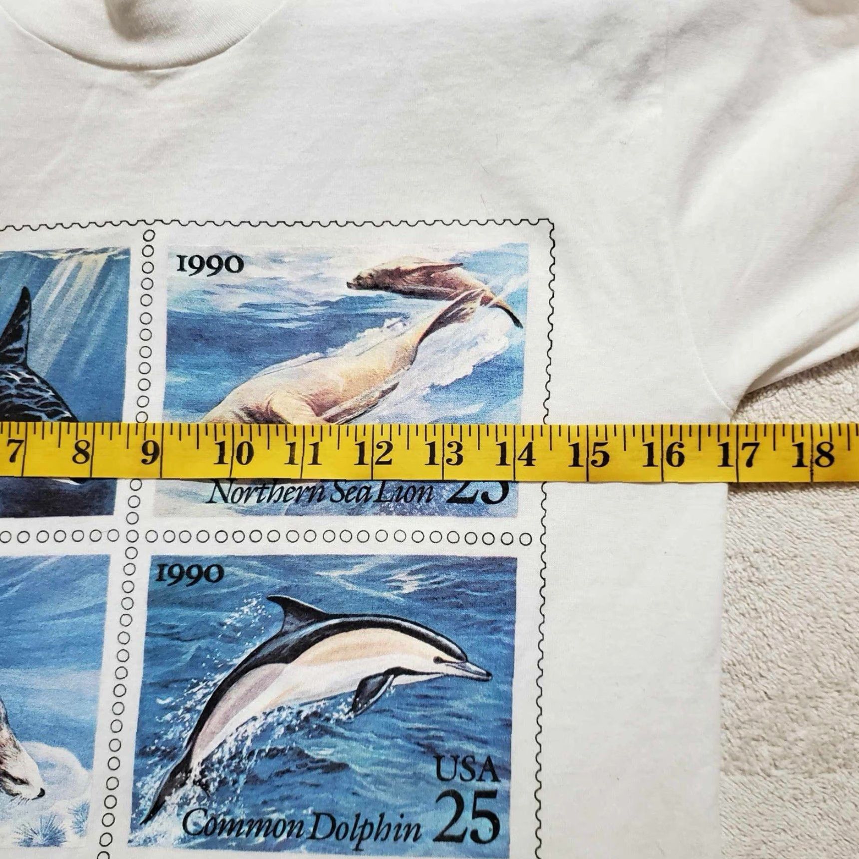 Vintage VINTAGE 90’S USPS T-Shirt Screen Stars White Small Womens XS Stitch United States Post Office Stamp 90s Theme Size S / US 4 / IT 40 - 6 Thumbnail