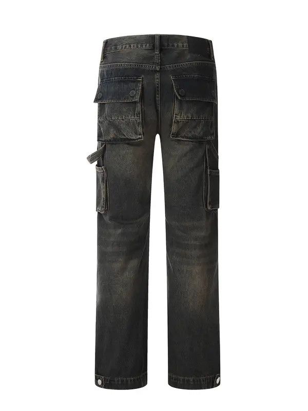 VIBE Grunge Wide Leg Denim Jeans Size US 28 / EU 44 - 5 Thumbnail