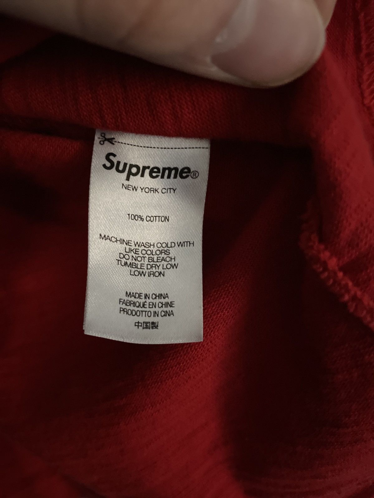 Supreme Red Supreme Tee Size US S / EU 44-46 / 1 - 6 Thumbnail