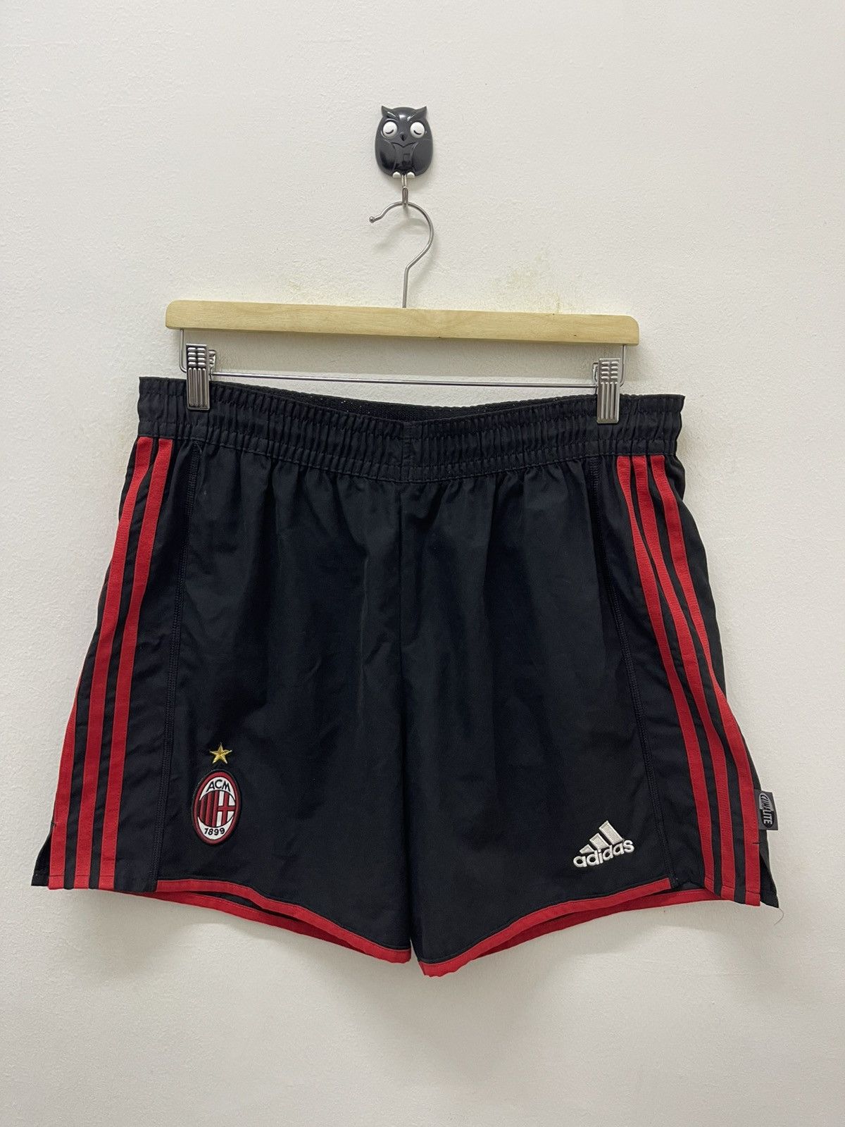 Adidas Rare Y2k Vintage ADIDAS AC Milan Climalite Size US 32 / EU 48 - 1 Thumbnail
