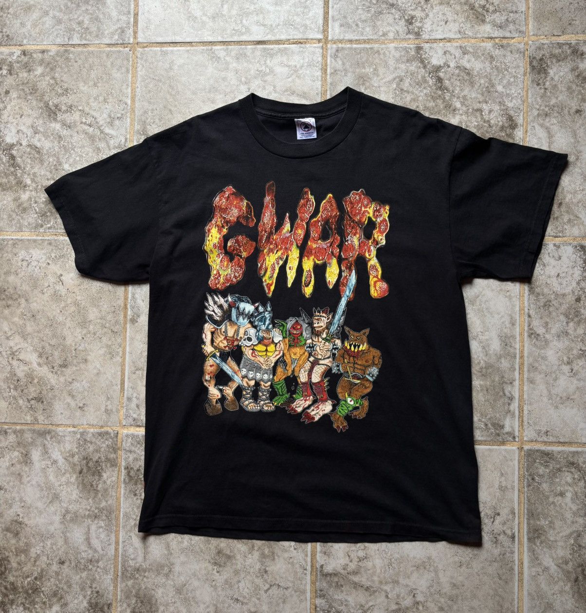 Vintage Gwar Very Rare T Shir 90s Size US L / EU 52-54 / 3 - 1 Thumbnail