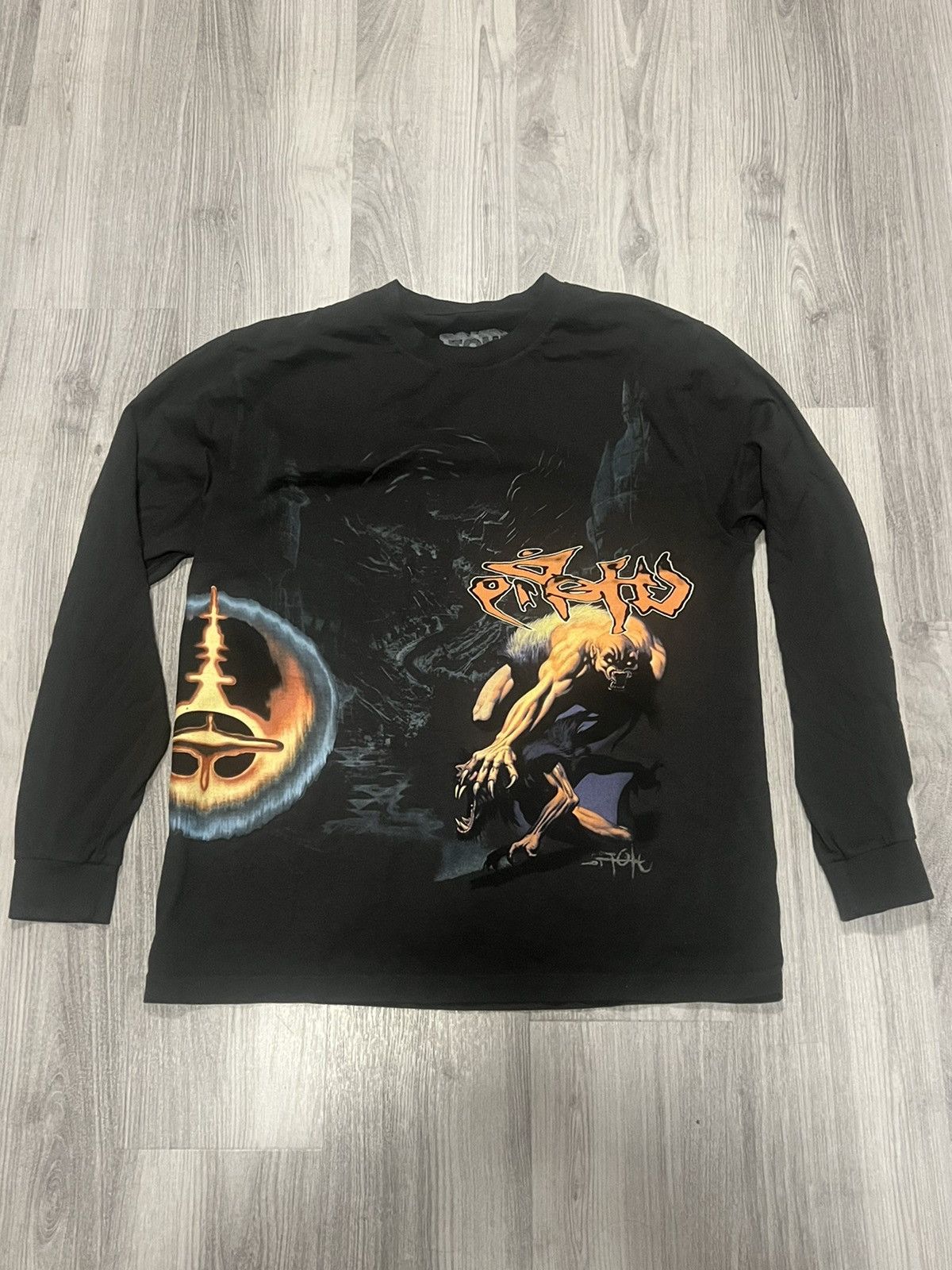 image of Travis Scott Utopia Long Sleeve Circus Maximus Tour in Black, Men's (Size Large)