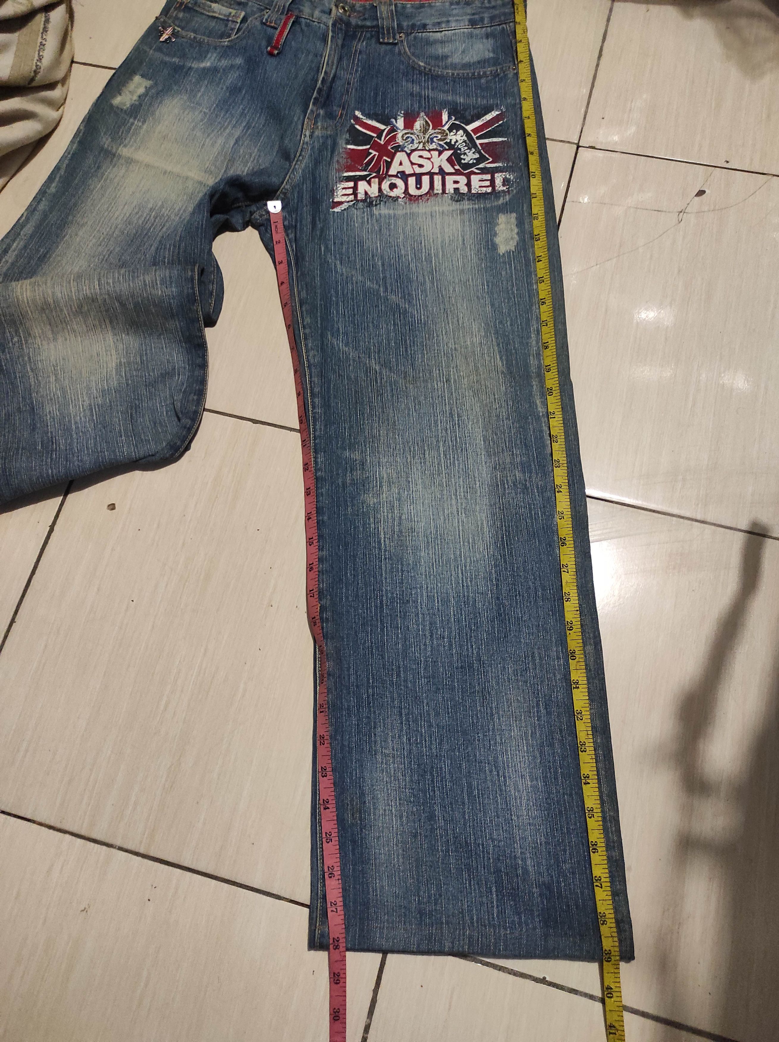 Le Grande Bleu (L.G.B.) ASK London Flag Denim Jeans Size US 30 / EU 46 - 11 Thumbnail