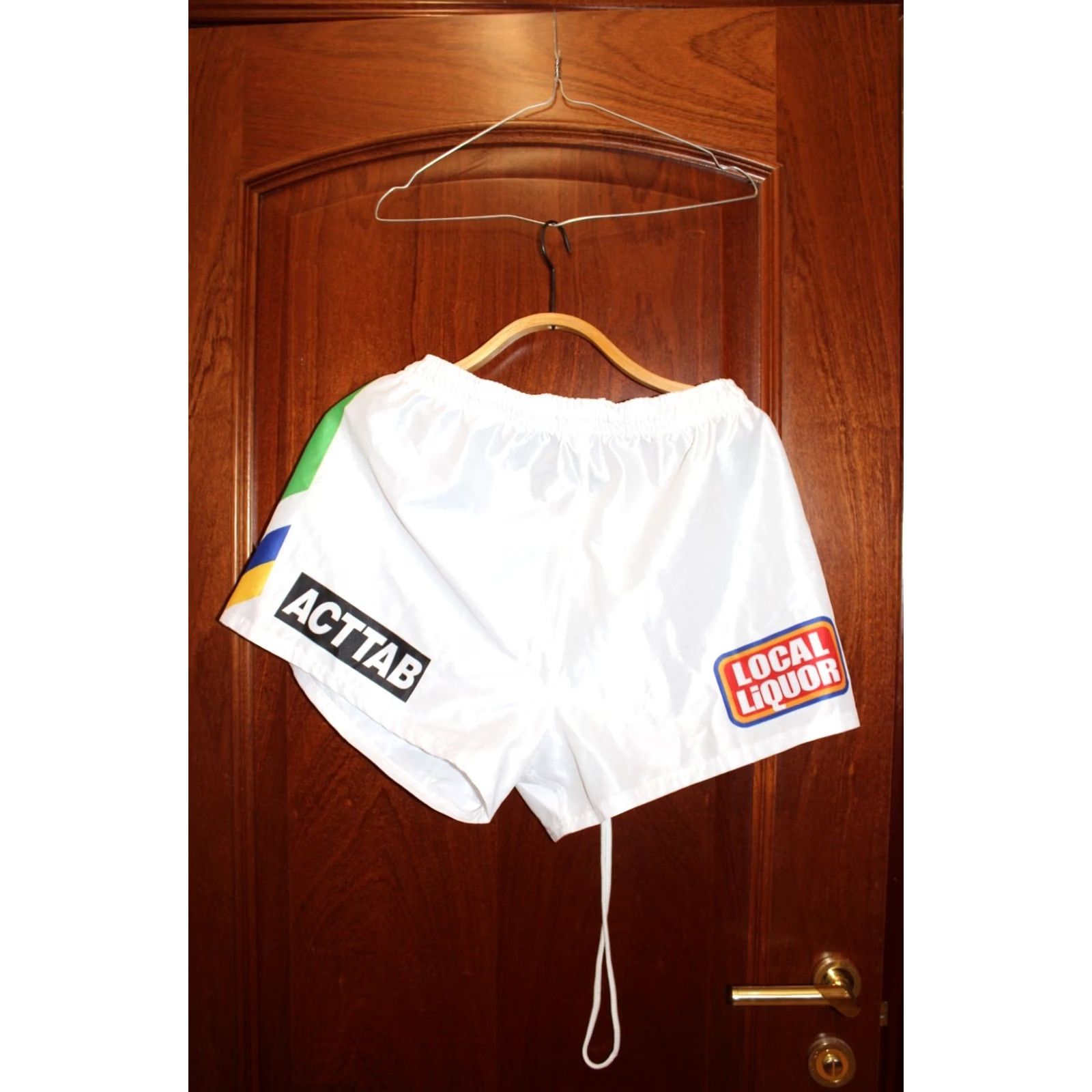 Vintage VINTAGE Canberra Raiders Rugby Shorts ISC NRL Australia XXXL Men Shorts White 3XL Fans Tags Size US 39 - 6 Thumbnail