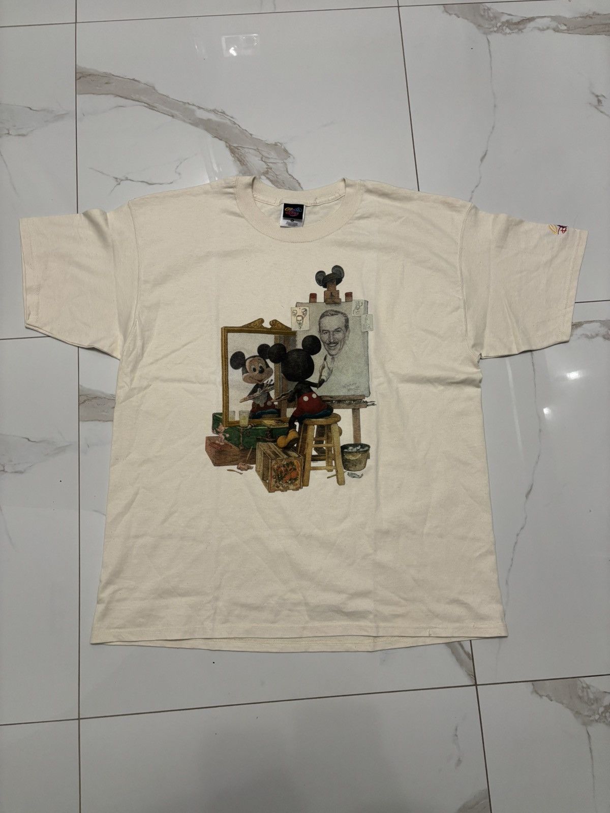 Disney disney “mickey paints walt” tee – xl Size US XL / EU 56 / 4 - 2 Thumbnail