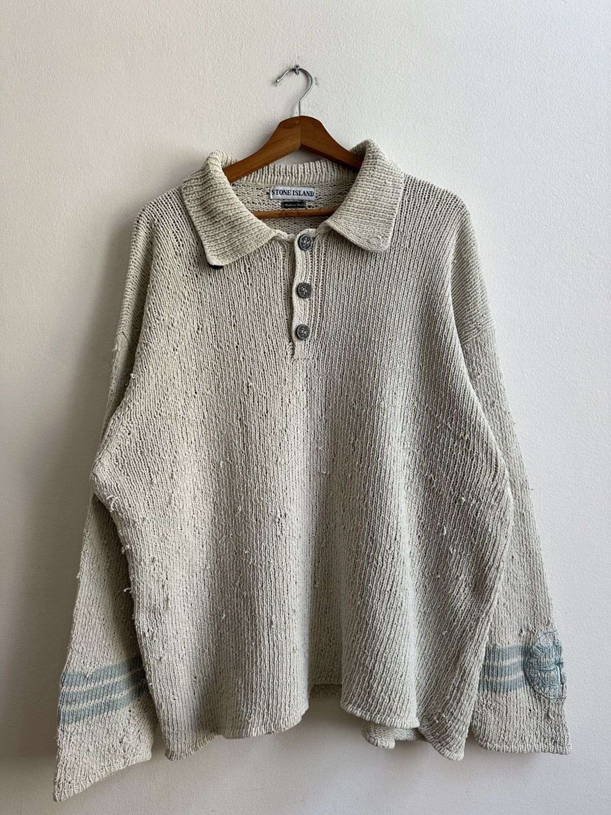 90s STONE  archive ニット Stone Island stone island y2k archive chunky sweater tie dye | Grailed
