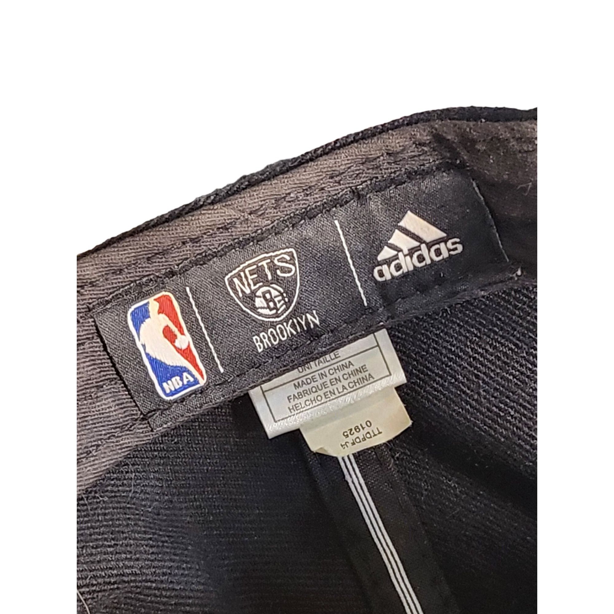 Adidas Brooklyn Nets NBA Adidas Snapback Hat Big Graphic Black Whit Size ONE SIZE - 6 Thumbnail
