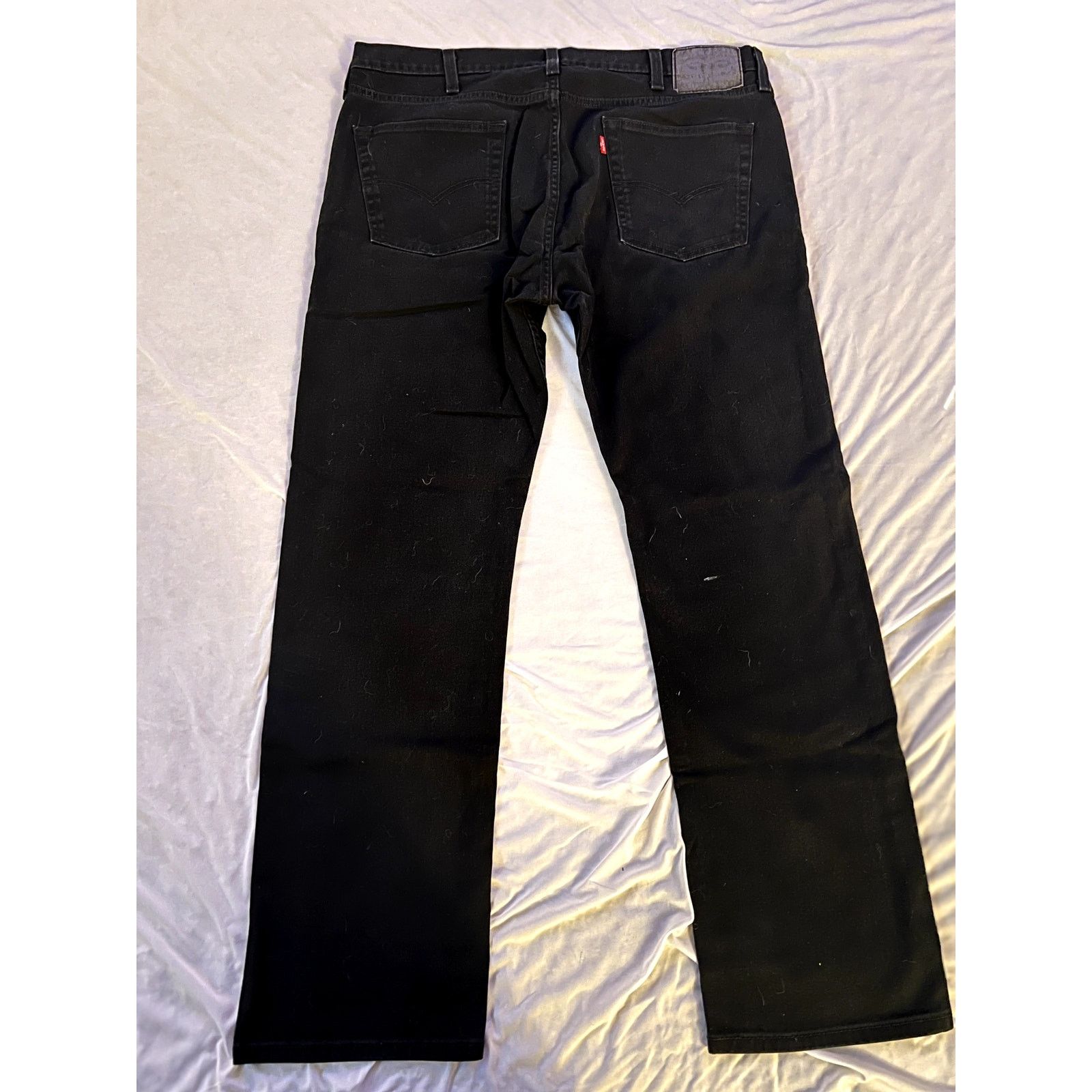 Levi's Levi's 513 Vintage 1988 Men Black Jeans 38x32 Slim Straight Size US 38 / EU 54 - 3 Thumbnail
