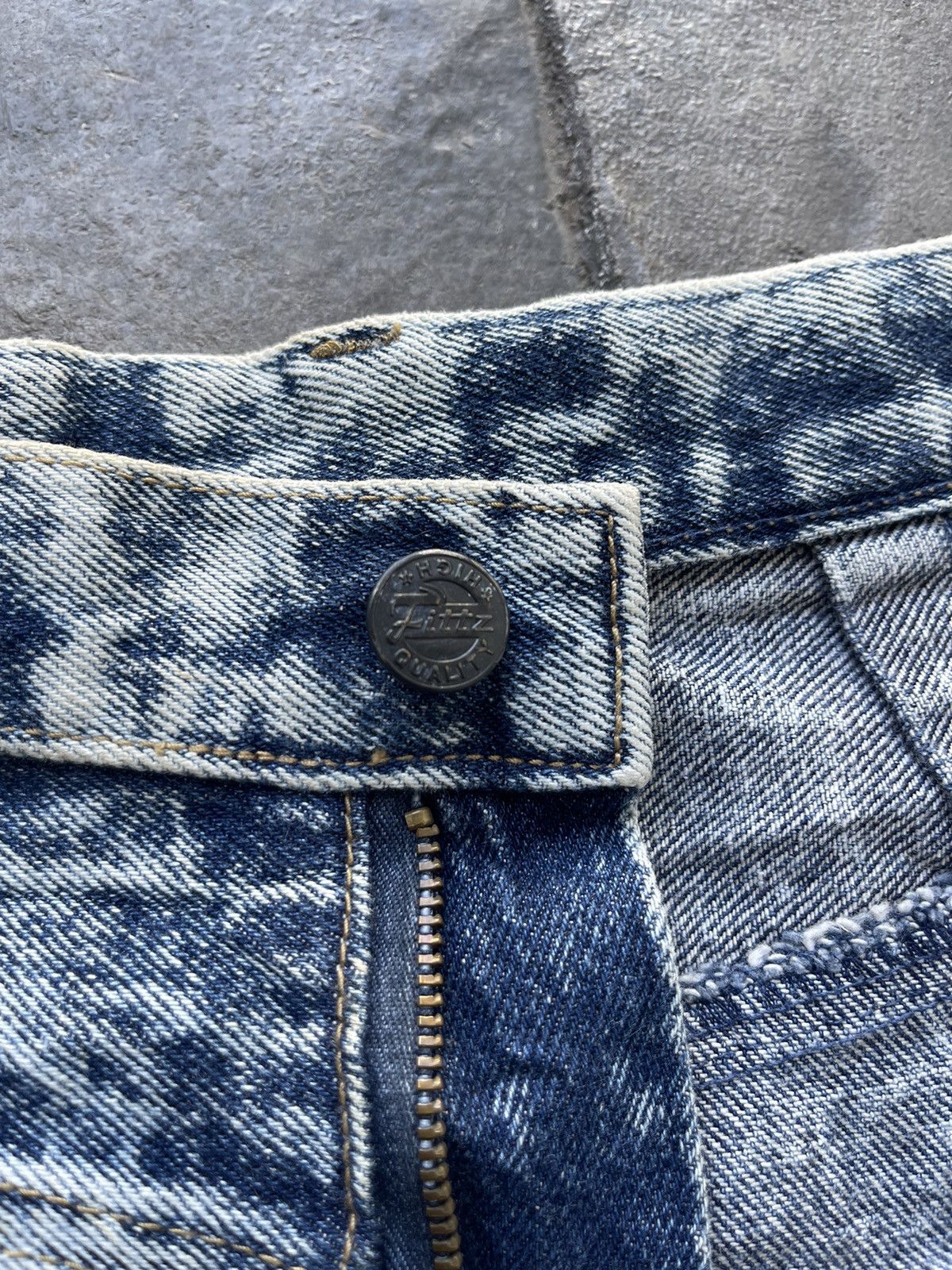 If Six Was Nine JAPAN MADE Fittz Acid Wash Denim Size US 31 - 6 Thumbnail