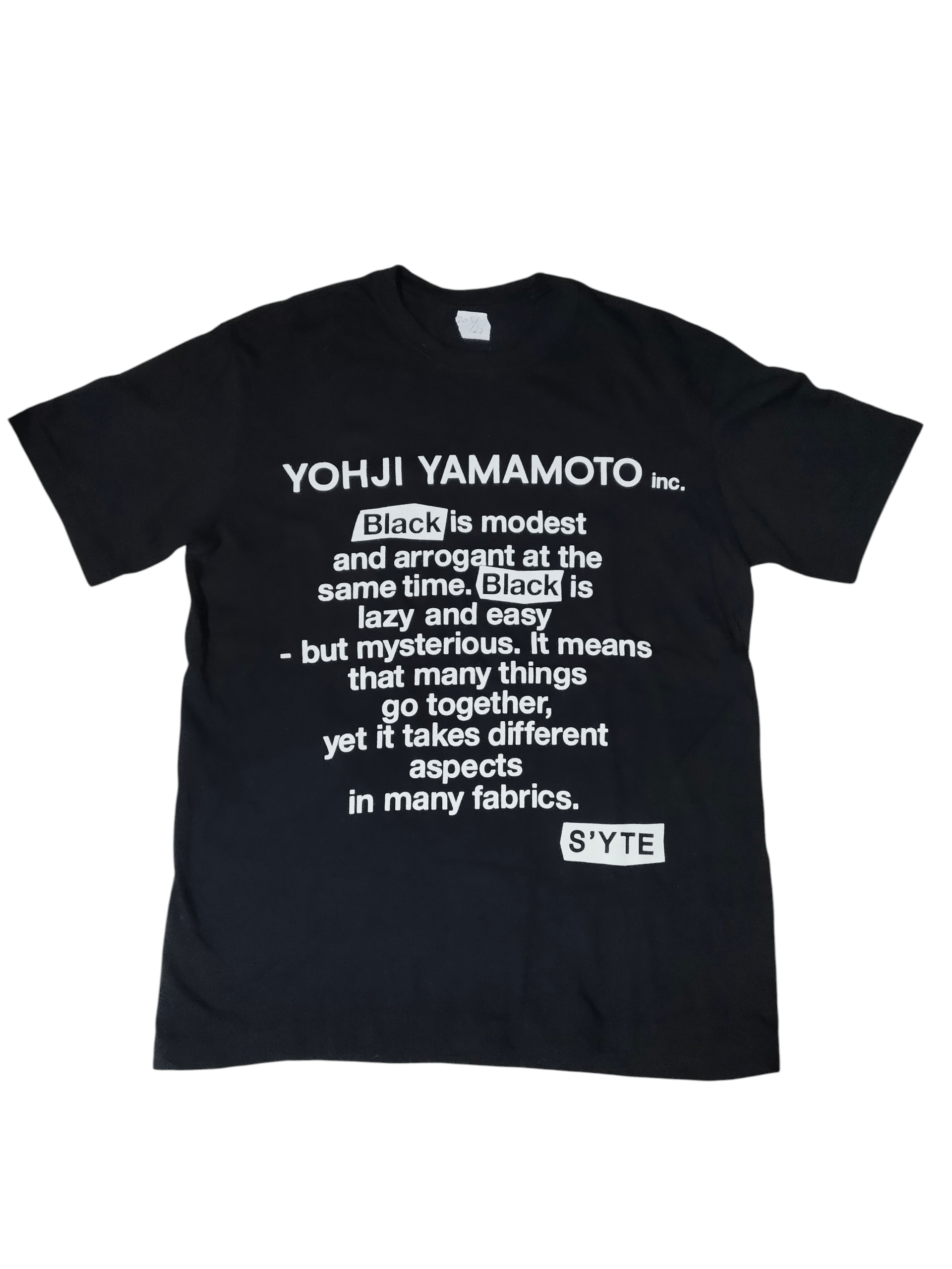 Yohji Yamamoto Yohji Yamamoto S/S 22 Woman Graphic Print Tee | Grailed