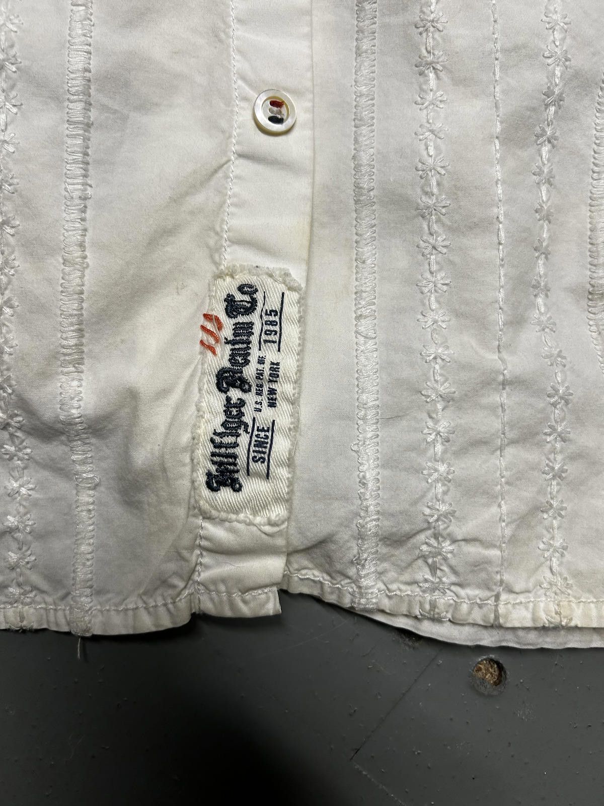 Tommy Hilfiger Tommy Hilfiger Short Sleeve Shirt - Classic White Design Size US L / EU 52-54 / 3 - 3 Thumbnail