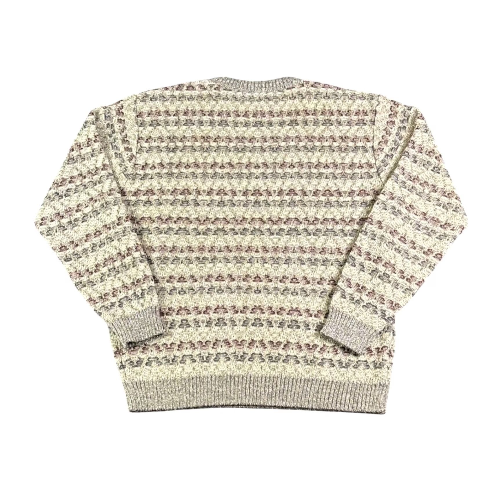 Vintage VINTAGE Munsingwear Mens Crewneck Sweater Gray Geometric Knit Pullover XL Size US XL / EU 56 / 4 - 3 Thumbnail