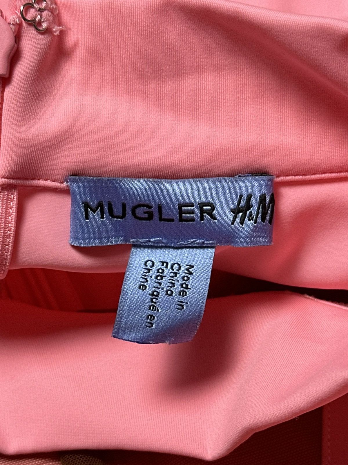 H&M Mugler X H&M Illusion Mesh Paneled Mini Dress Size XXL / US 16-18 / IT 52-54 - 6 Thumbnail