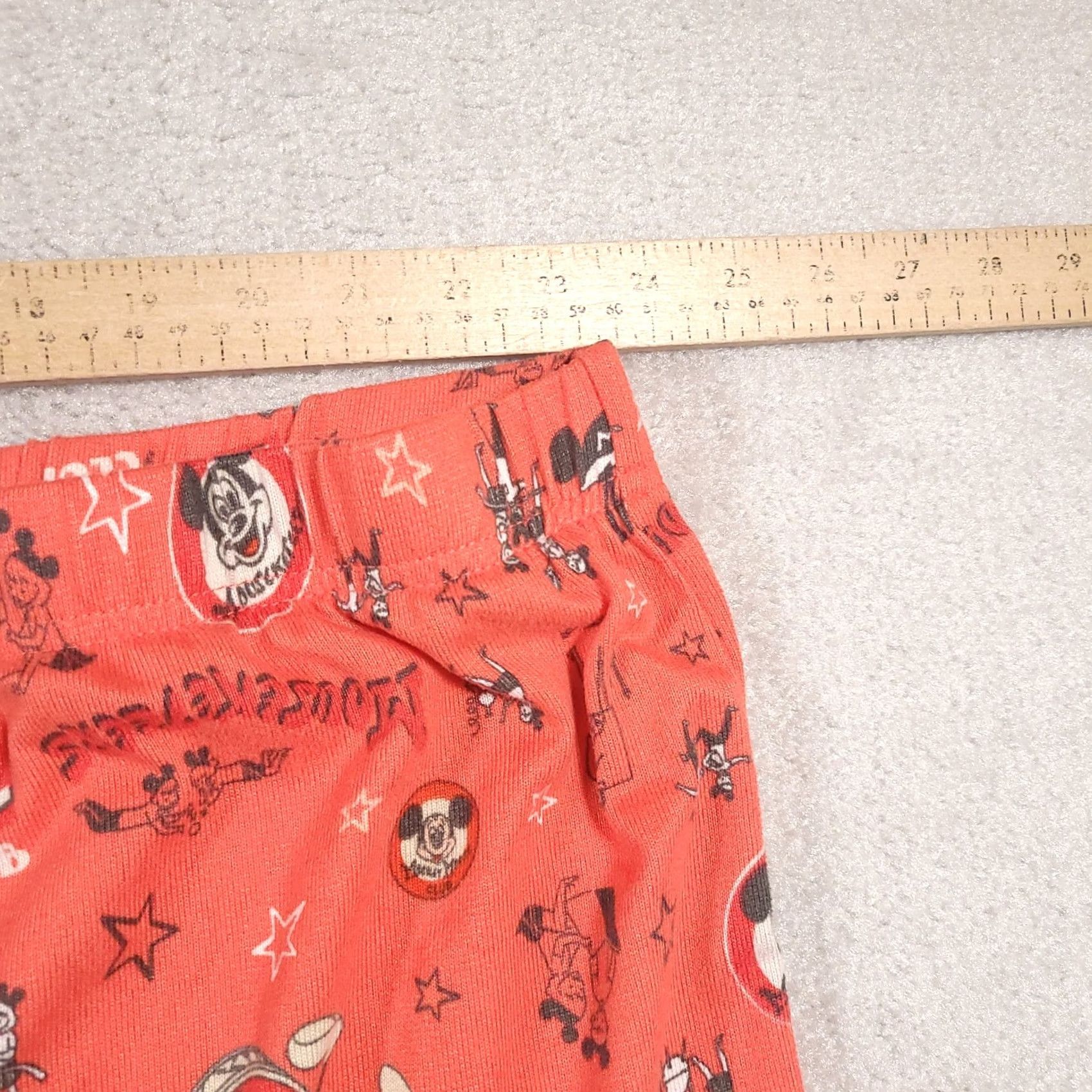 Disney Disney 100 Sleep Shorts Womens 3XL Red Mickey Soft Pull On Pajama Disney Tummy Mickey & Friends Goofy Minnie Pattern Retro Disney Theme Size 40" / US 18 - 6 Thumbnail
