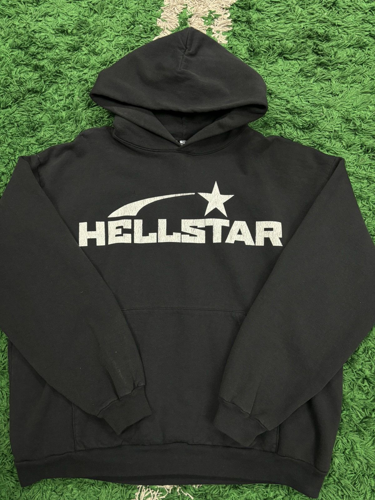 image of Hellstar Black Hoodie , Men's (Size 2XL)