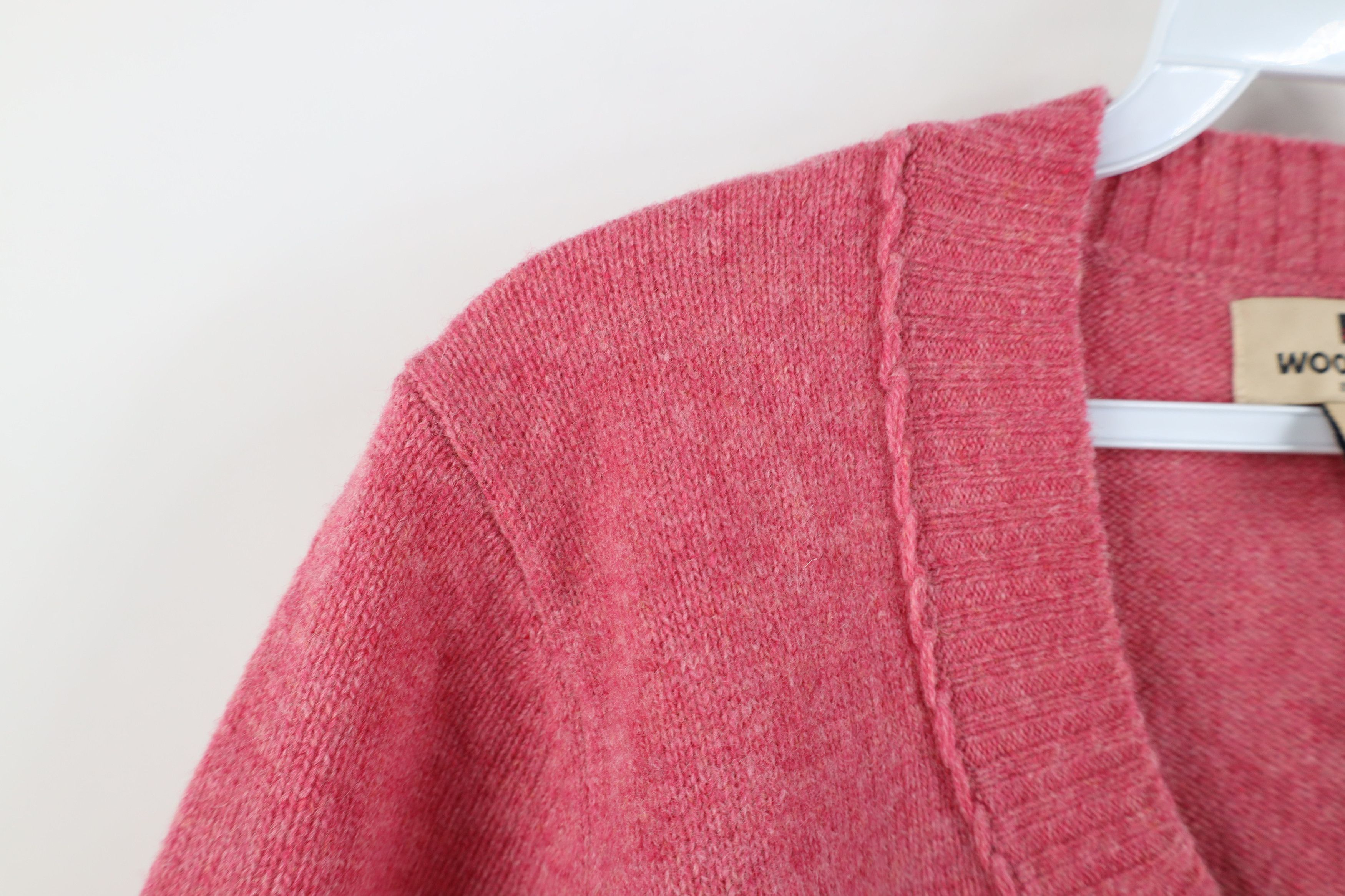 Woolrich Woolen Mills Vintage 90s Woolrich Lambswool Knit Fair Isle Sweater Pink Size L / US 10 / IT 46 - 5 Thumbnail