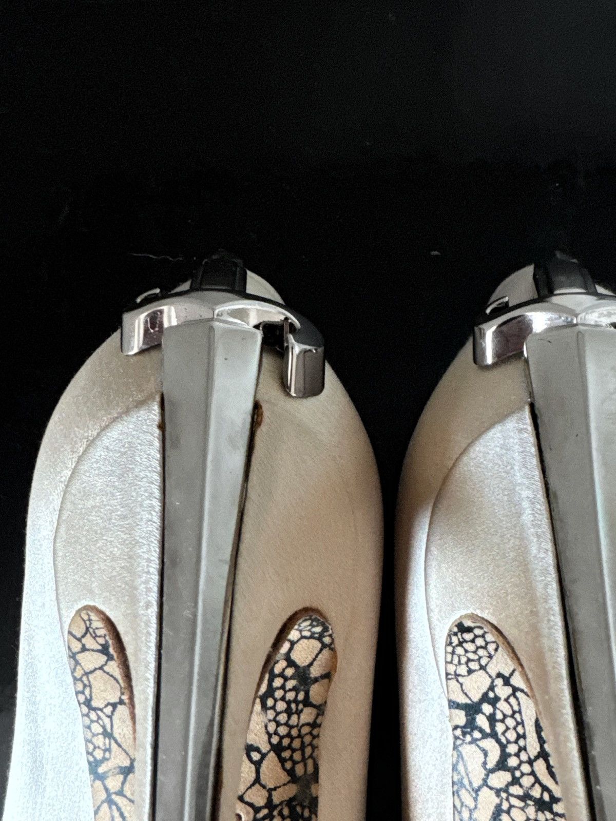 Paciotti Cesare Paciotti Dagger Heels – Gold Satin Edition Size US 7.5 / IT 37.5 - 9 Thumbnail