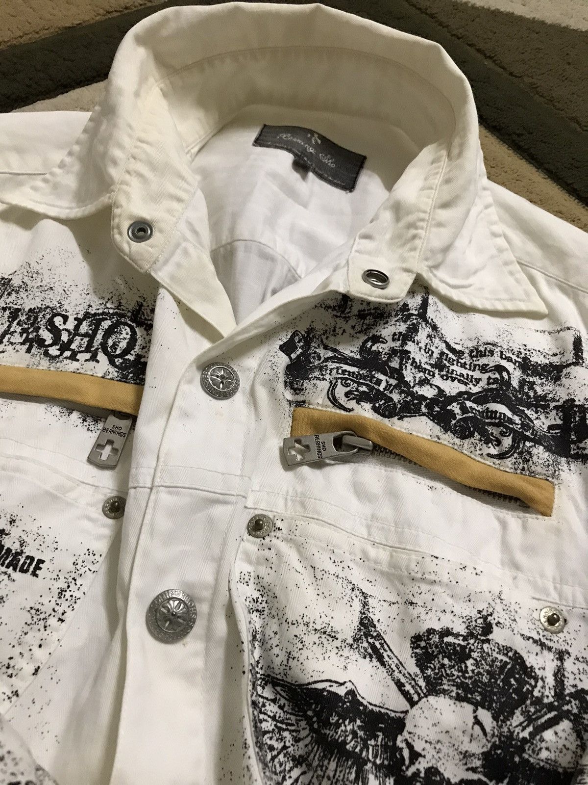 If Six Was Nine Vintage Bernings Sho Seditionaries Punk Shirt Button Up Size US M / EU 48-50 / 2 - 8 Thumbnail
