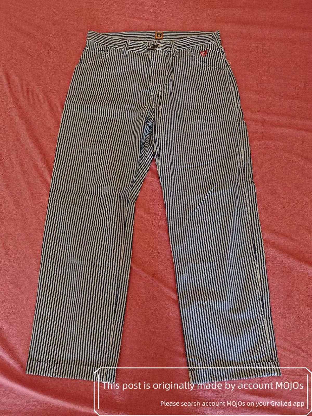 Sz XL Human Made Navy Stripe Cargo Pants mojos1221