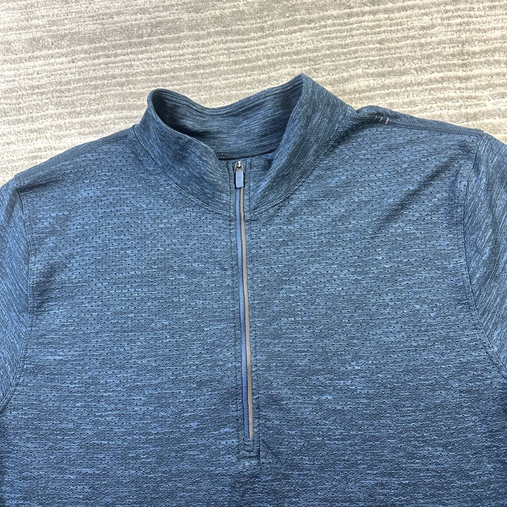 Lululemon Lululemon Sweater Mens Large Blue Half Zip Vent Tech Size US L / EU 52-54 / 3 - 3 Thumbnail