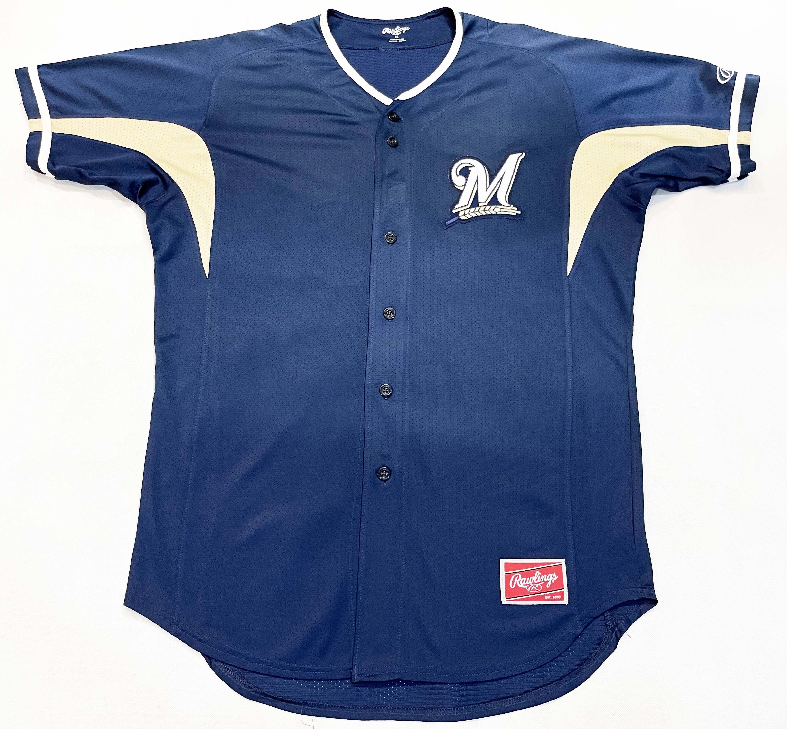 MLB Rawlings MLB Milwaukee Brewers #10 Game Baseball Jersey Size US M / EU 48-50 / 2 - 1 Thumbnail