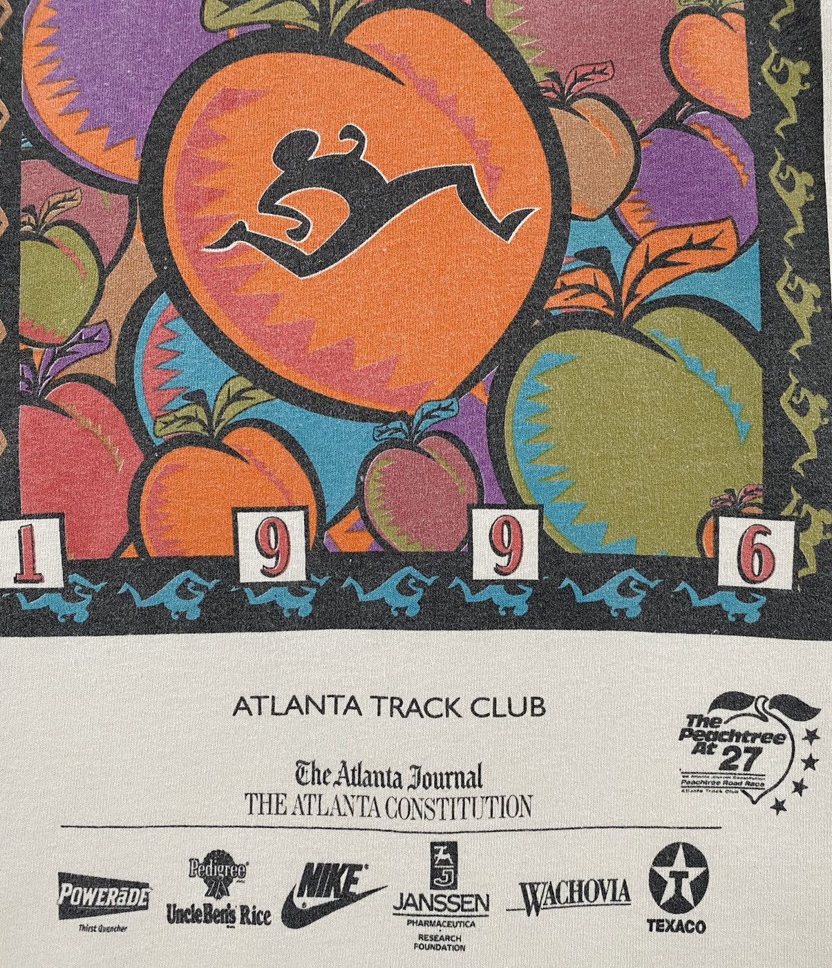 Vintage VTG 1996 Atlanta Peachtree Road Race T-Shirt Men’s XS Size US XS / EU 42 / 0 - 3 Thumbnail