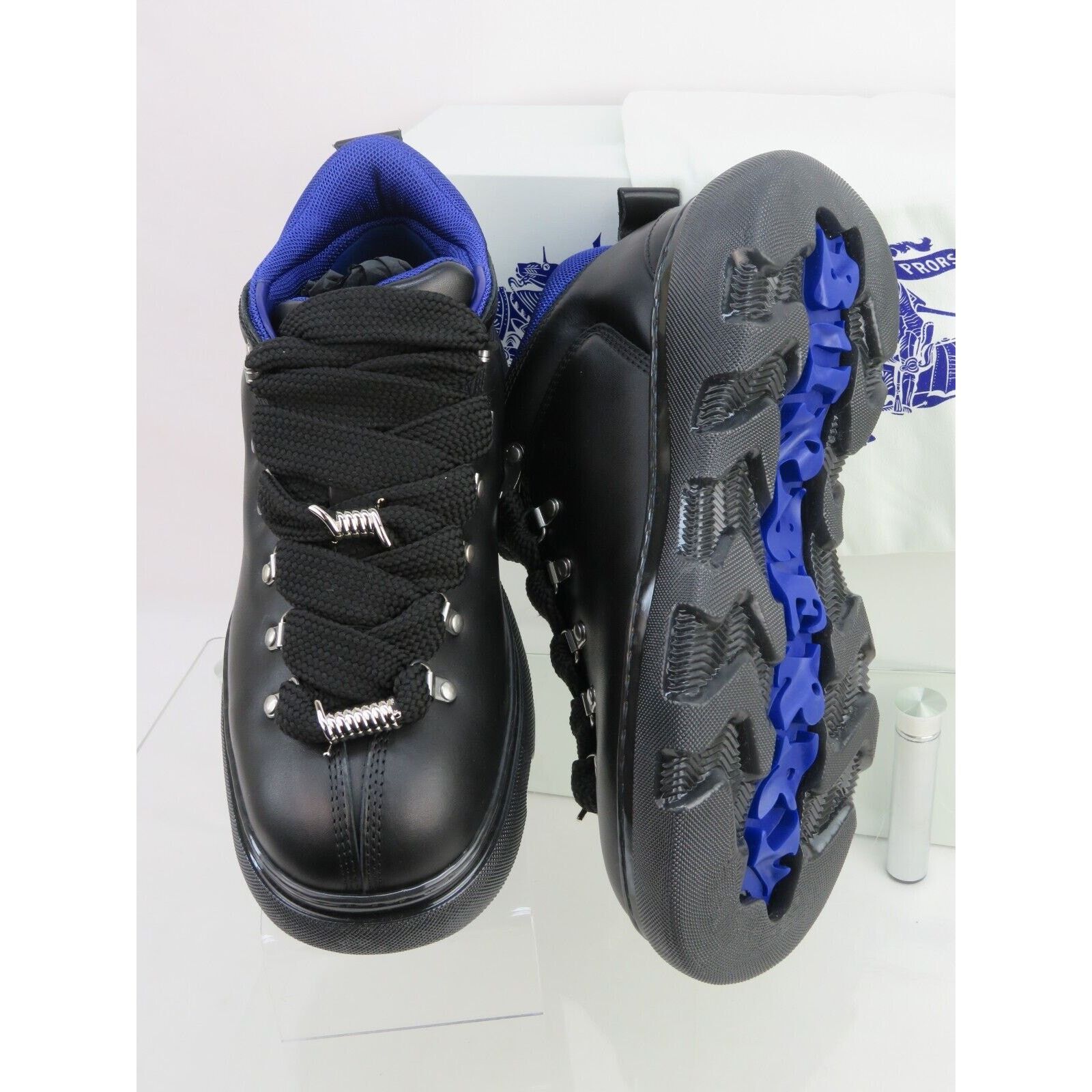 Burberry BURBERRY TREK BLACK LEATHER LACE HIKING BOOTS US 13 46 ITL Size US 13 / EU 46 - 4 Thumbnail