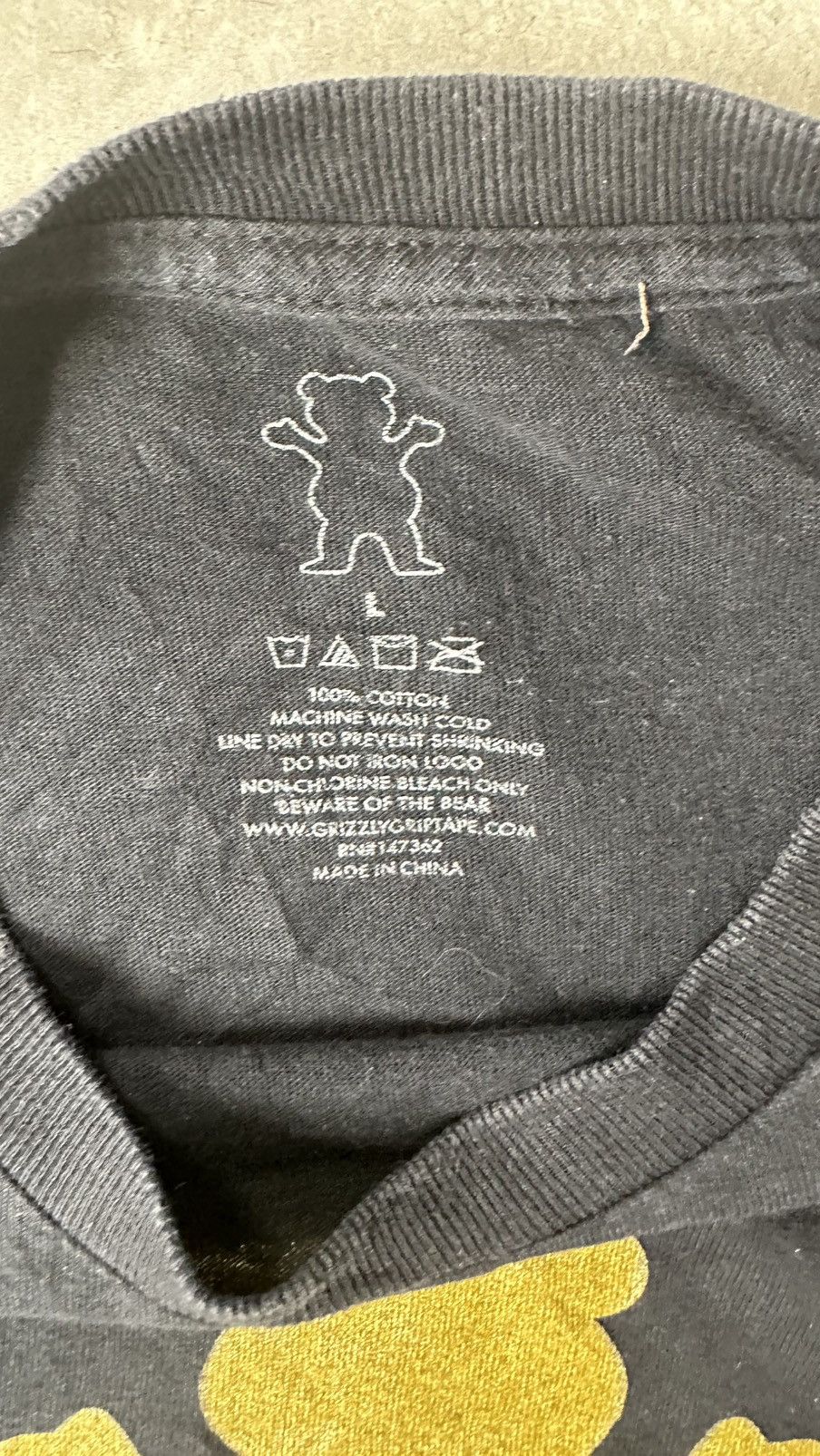 Vintage VINTAGE GRIZZLY BEAR LOGO TEE Size US M / EU 48-50 / 2 - 4 Thumbnail