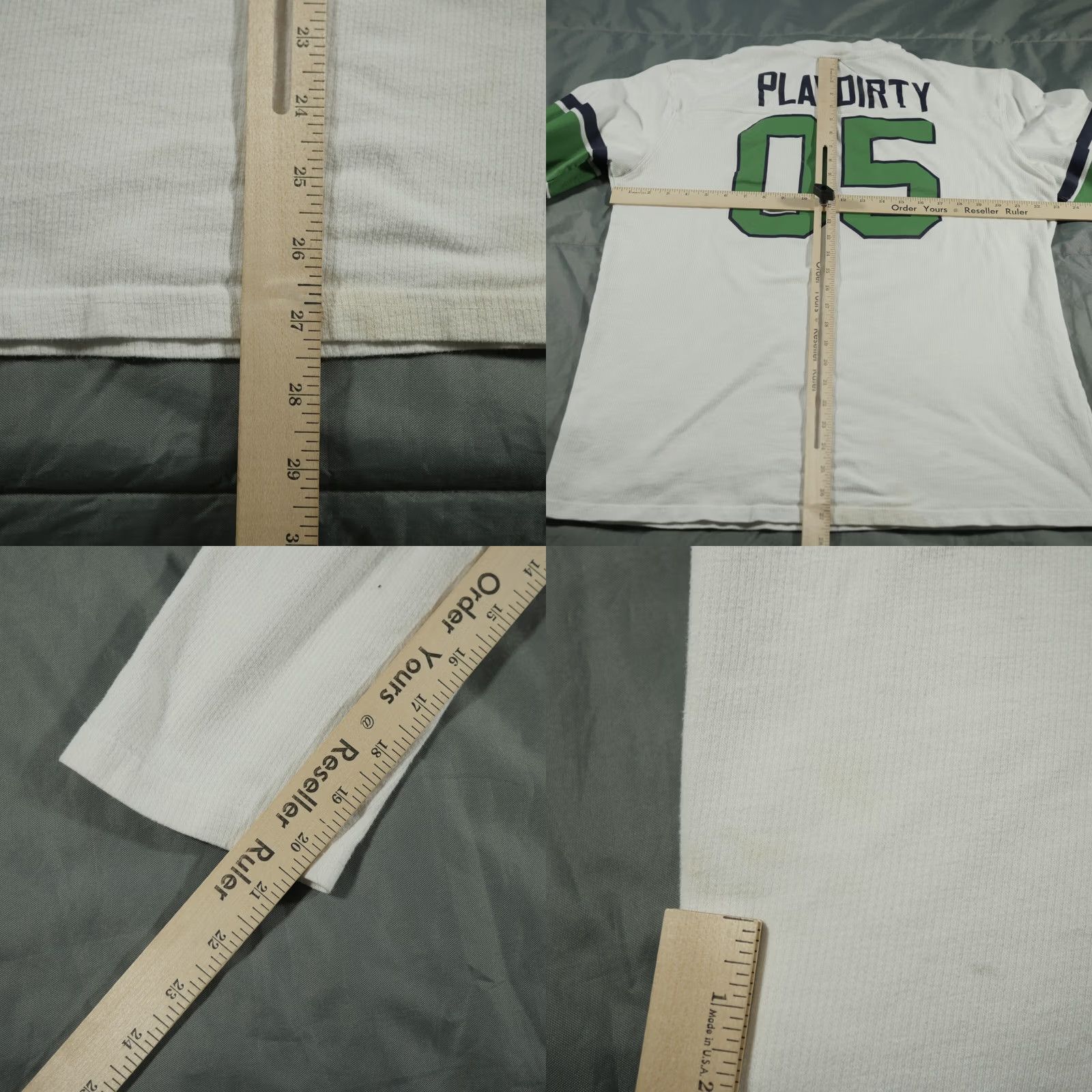 Undefeated VINTAGE Undefeated Sweater Mens XL White Green Pullover Sweatshirt Waffle Knit Logo Crewneck Knit Cotton Modern Classic Streetwear Size US XL / EU 56 / 4 - 10 Thumbnail