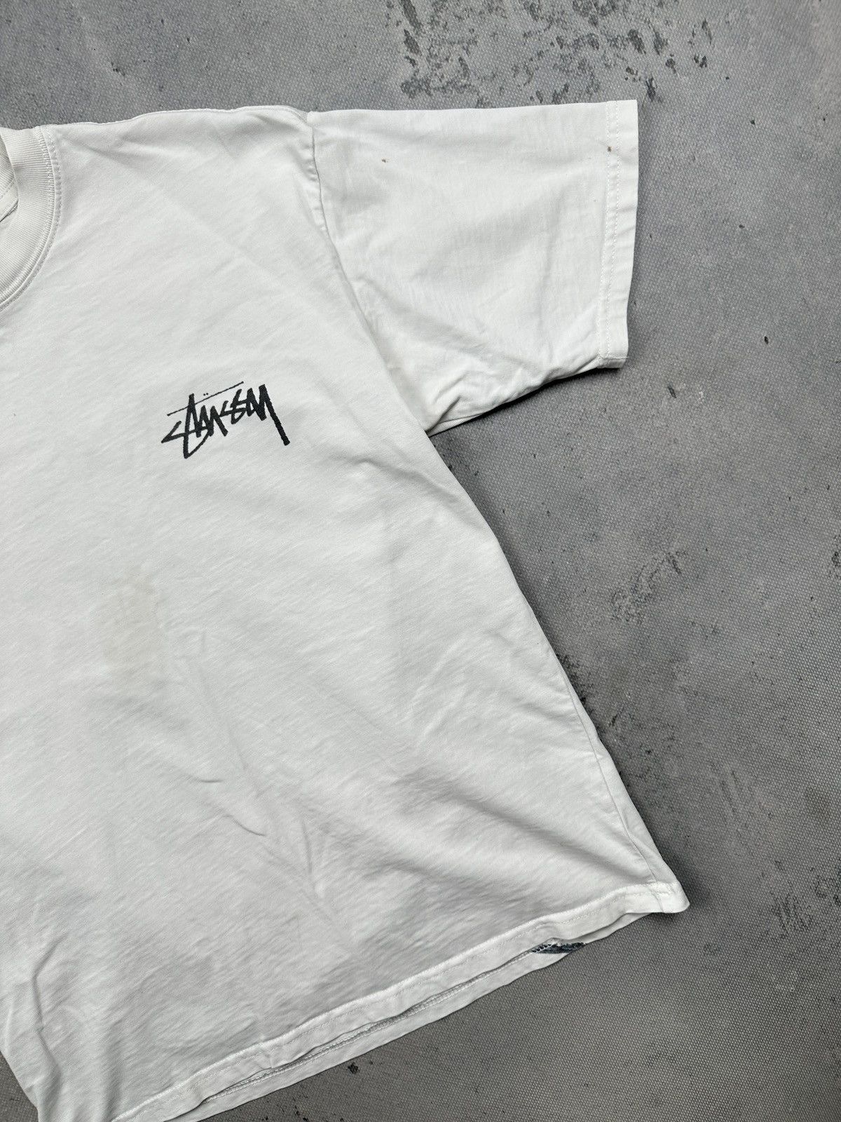 Stussy Stussy Shattered Back Print Tee White Streetwear Graphic USA Size US S / EU 44-46 / 1 - 4 Thumbnail