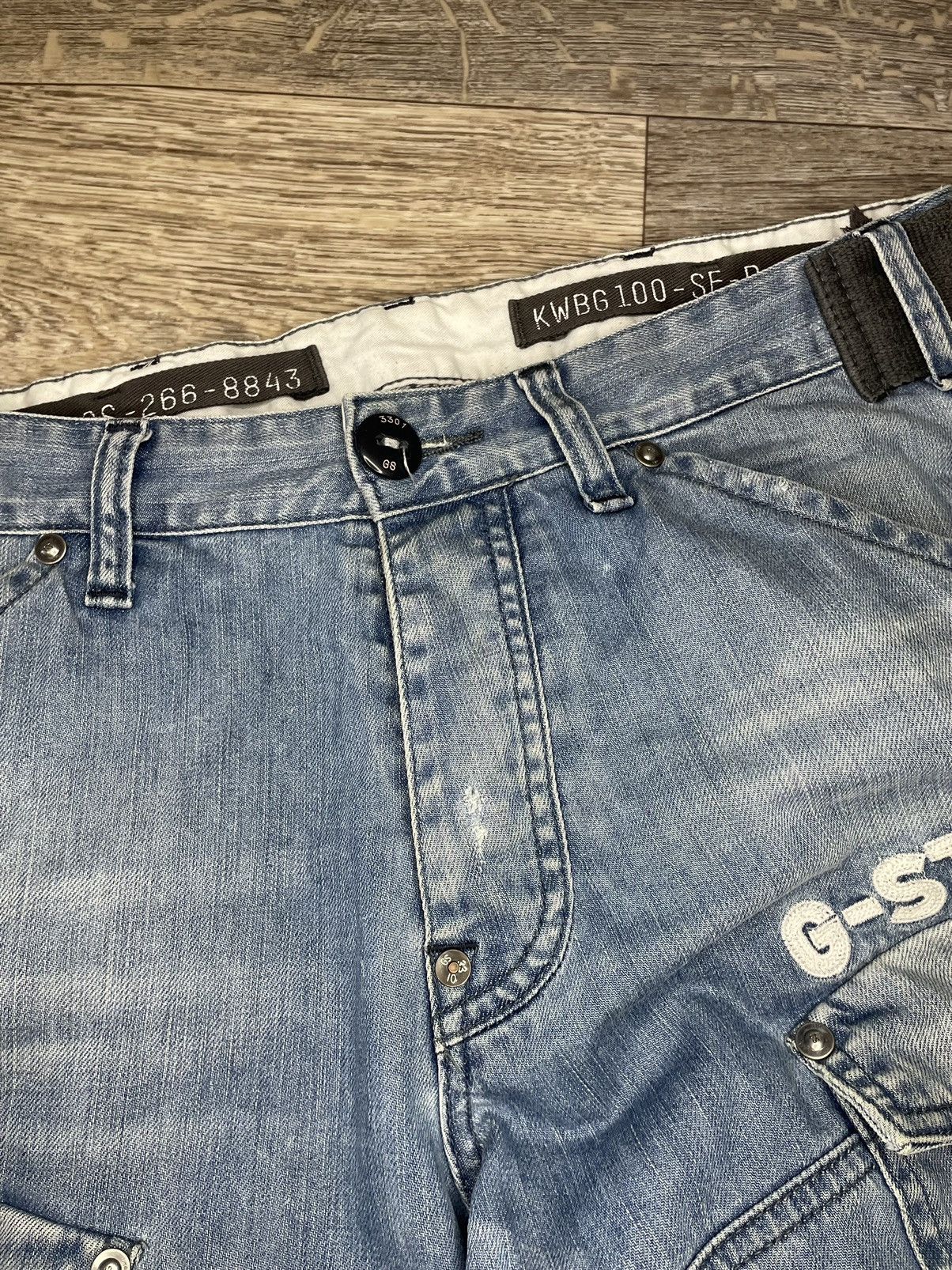 G-Star × Vintage G-star jeans big logo cargo pants Size US 32 / EU 48 - 8 Thumbnail