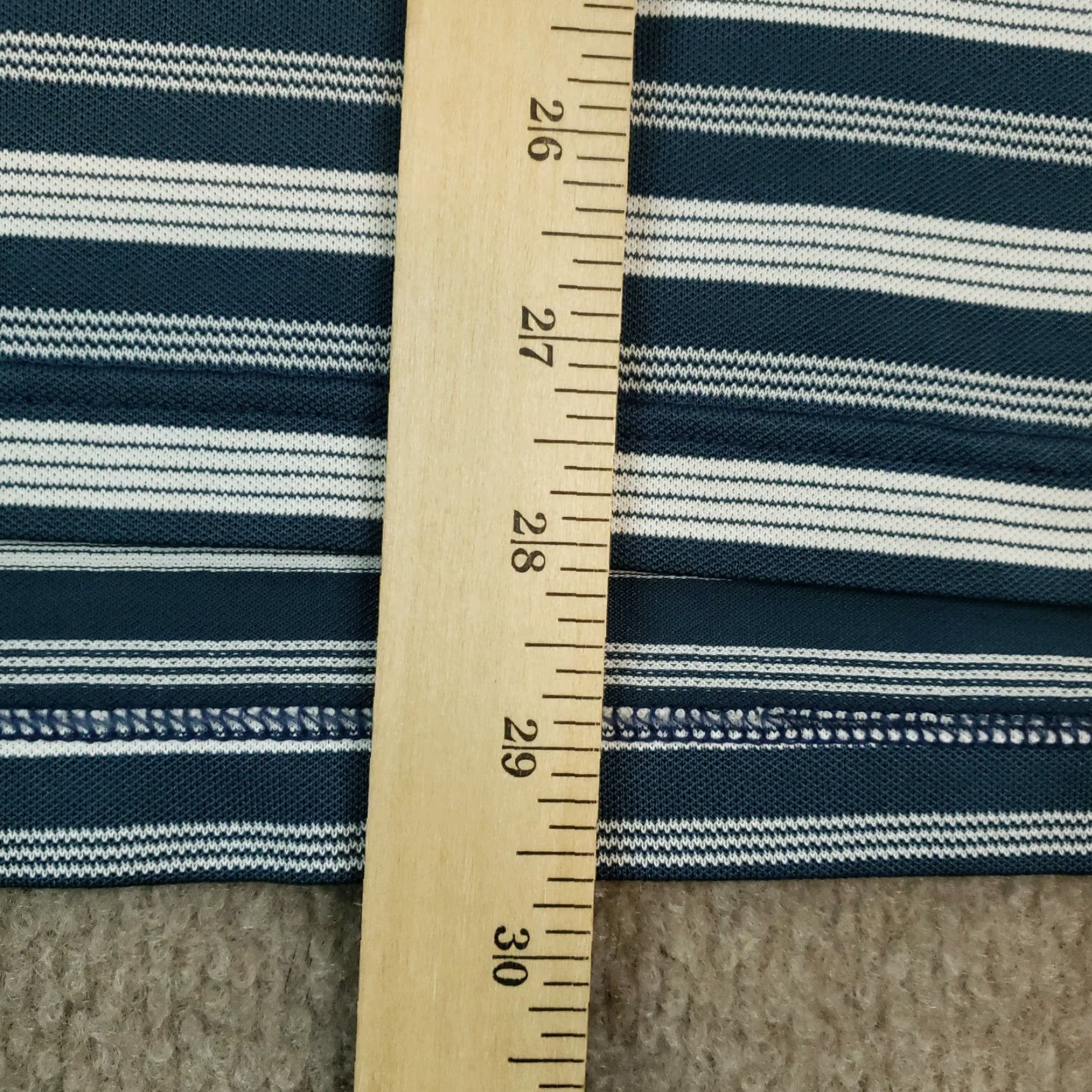 Peter Millar Peter Millar Polo Shirt Men Large Blue Striped Summer Comfort Casual Stretch Polo Shirt Men Large Blue Striped Summer Comfort Casual Stretch Size US L / EU 52-54 / 3 - 3 Thumbnail