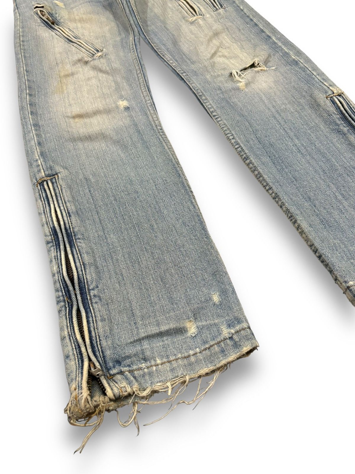 KMRii Vintage Kiliwatch Mud Wash Distressed Punk Grunge Jeans Size US 32 / EU 48 - 10 Thumbnail