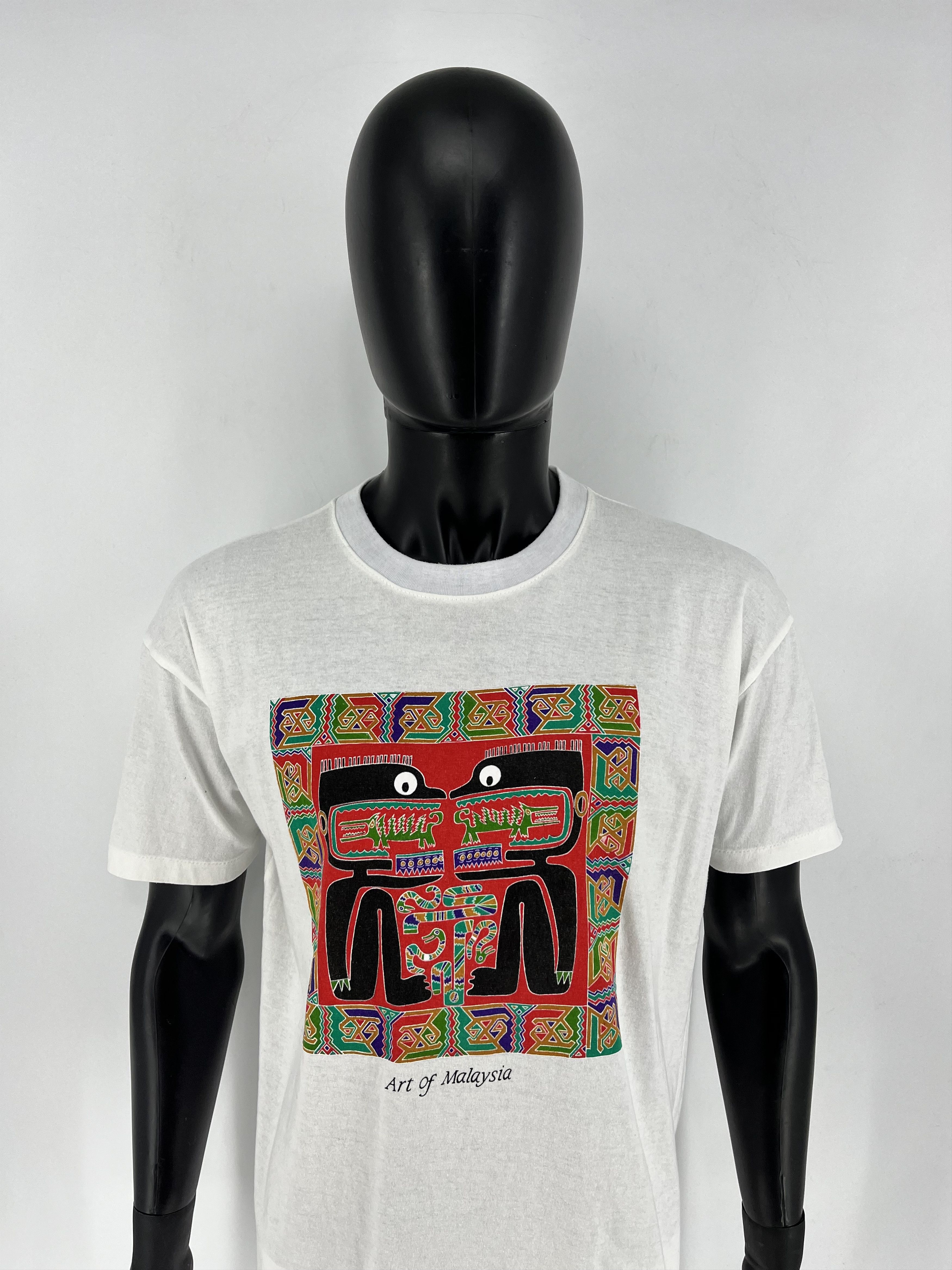 Other Vintage 90s Aboriginal Art Malaysia Animals t-shirt Size US L / EU 52-54 / 3 - 5 Thumbnail
