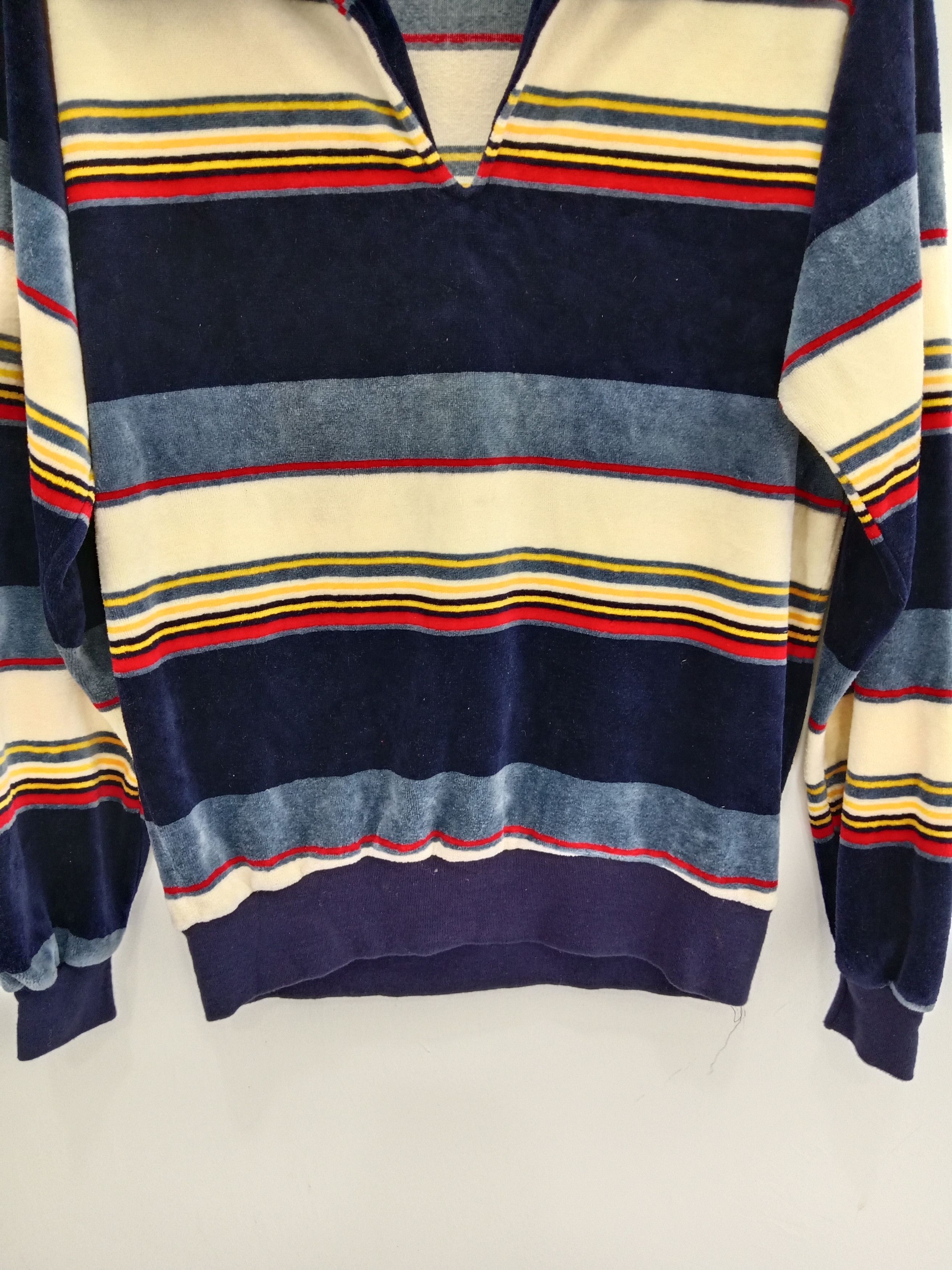 Esprit Vintage 80s Esprit Sweatshirt Jumper Stripes Design Size US M / EU 48-50 / 2 - 6 Thumbnail